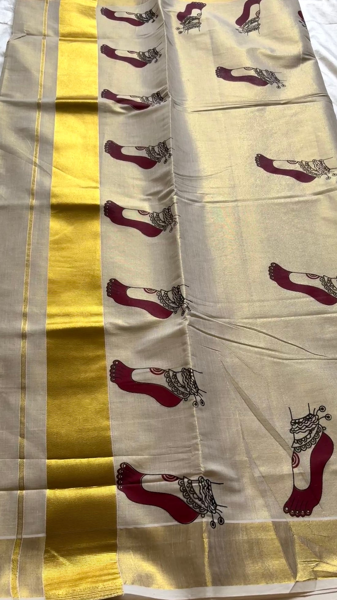 Lakshmi Padham kasavu saree