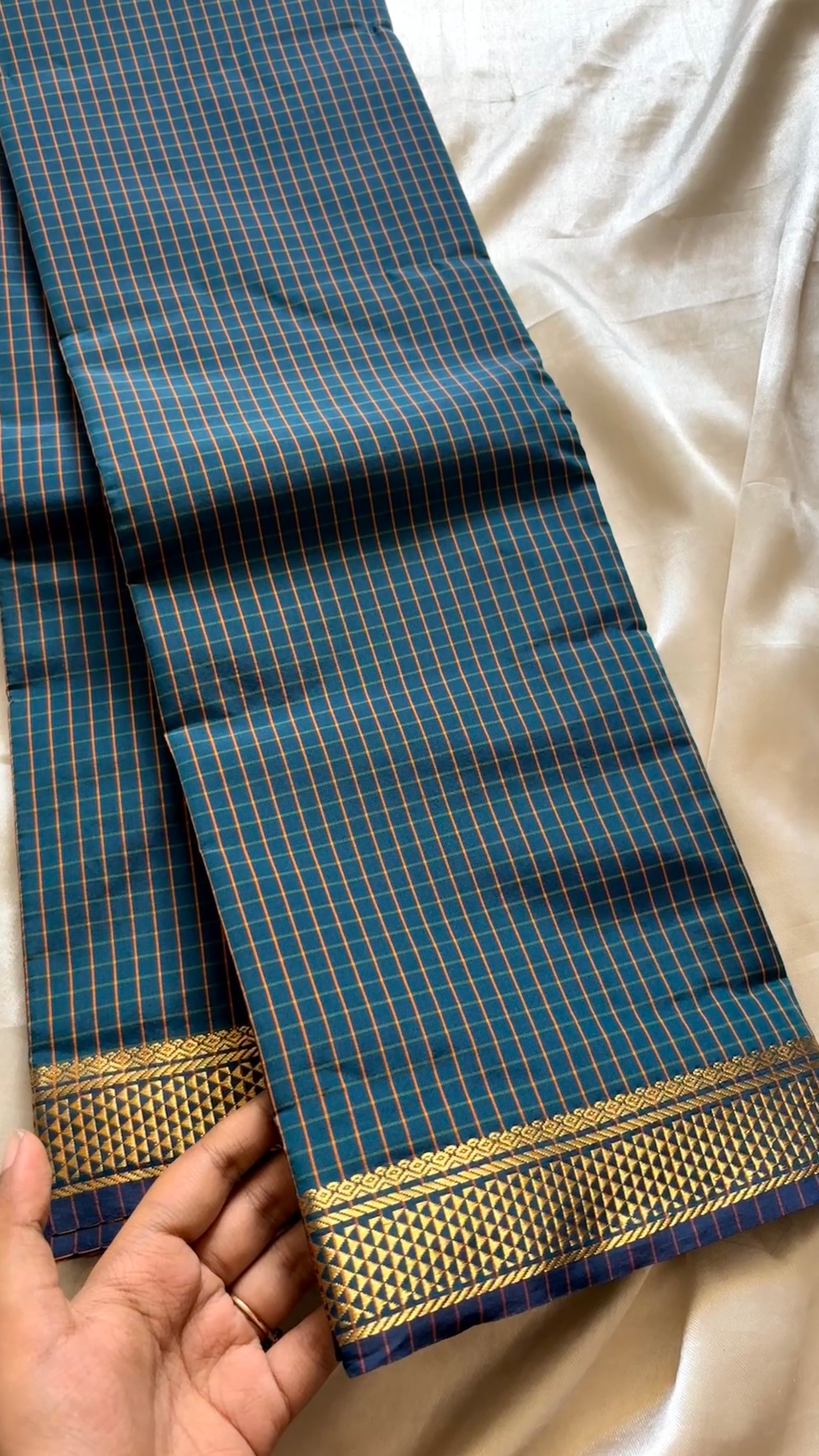 Checked cotton