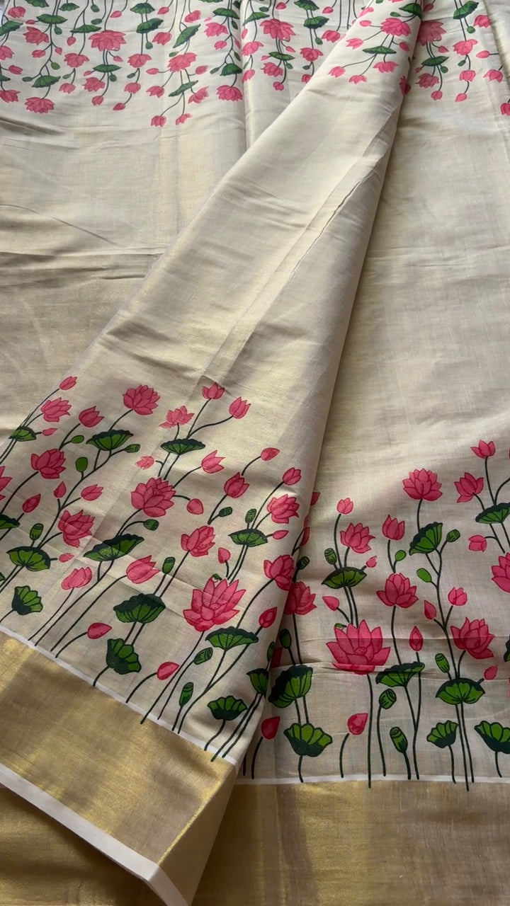 Kerala cotton with tissue mixed