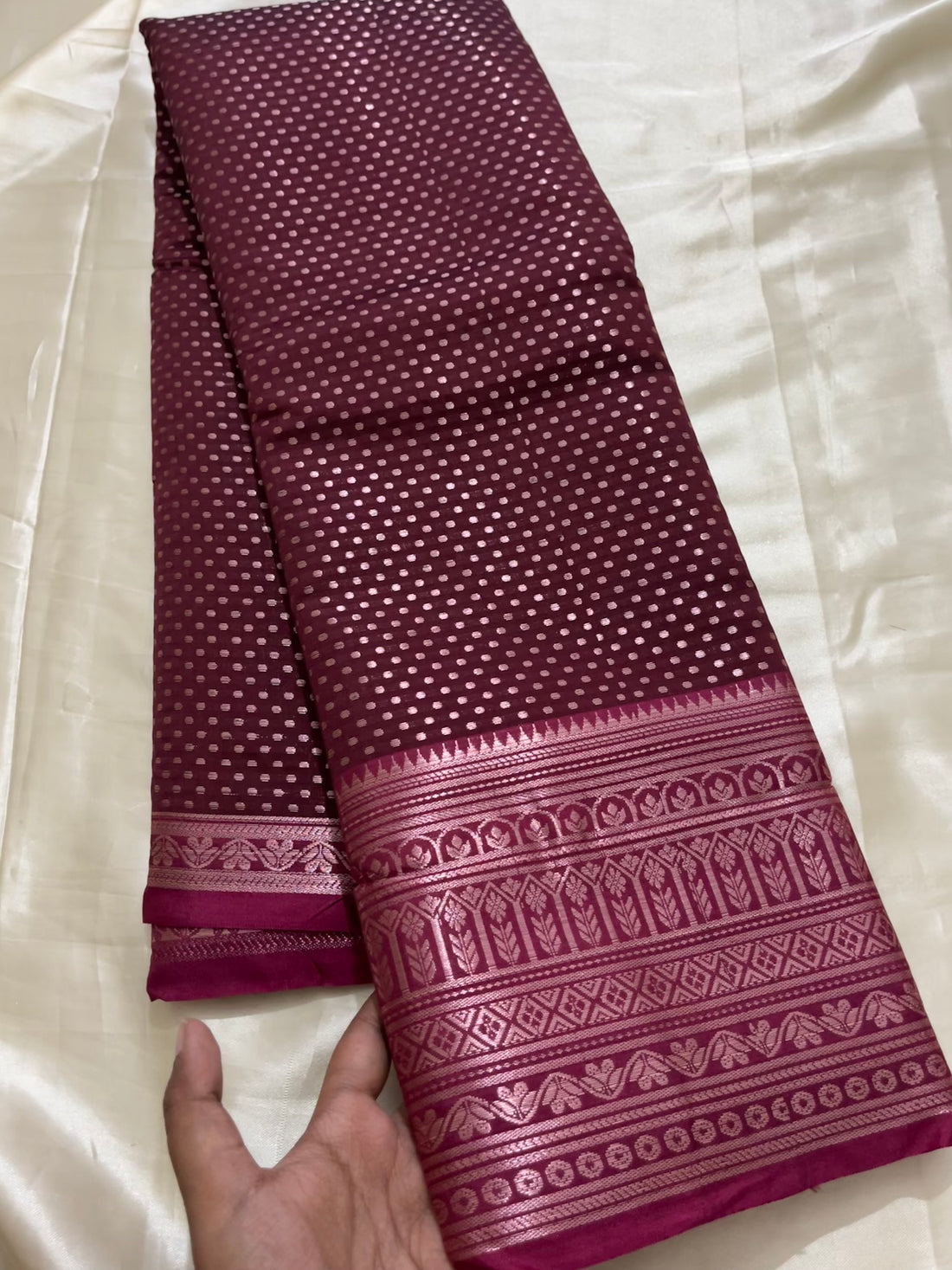Brocade mixed cotton soft silk