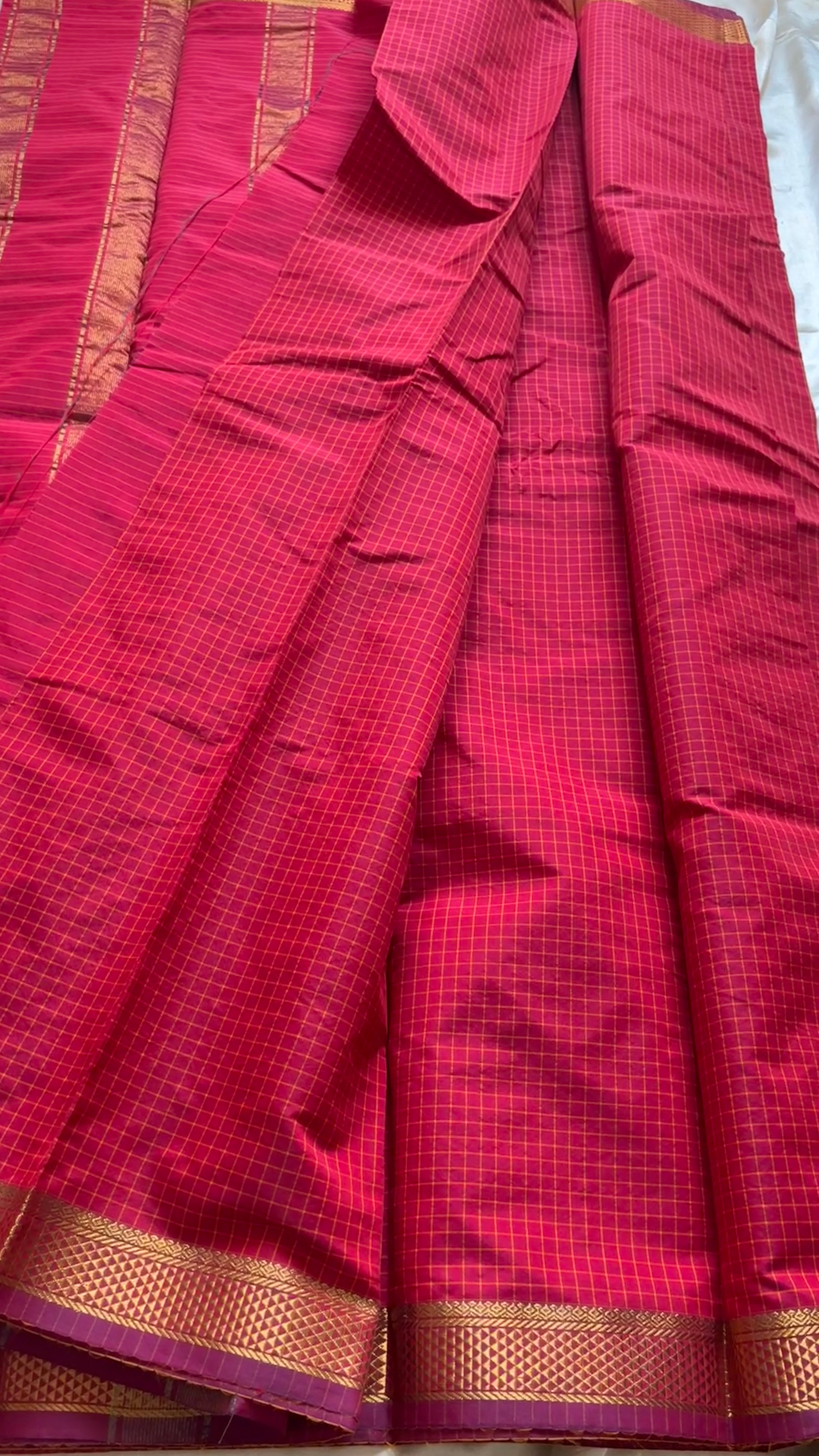 Checked cotton