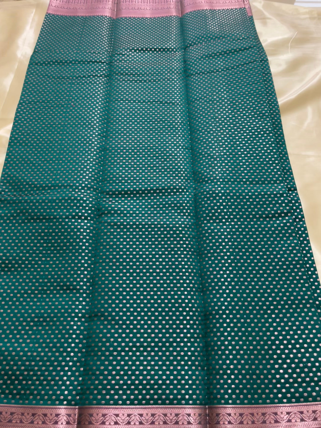 Brocade mixed cotton soft silk