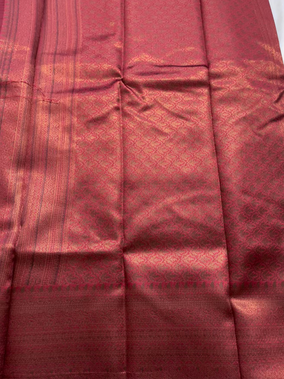 Brocade Soft Silk with char coal zari