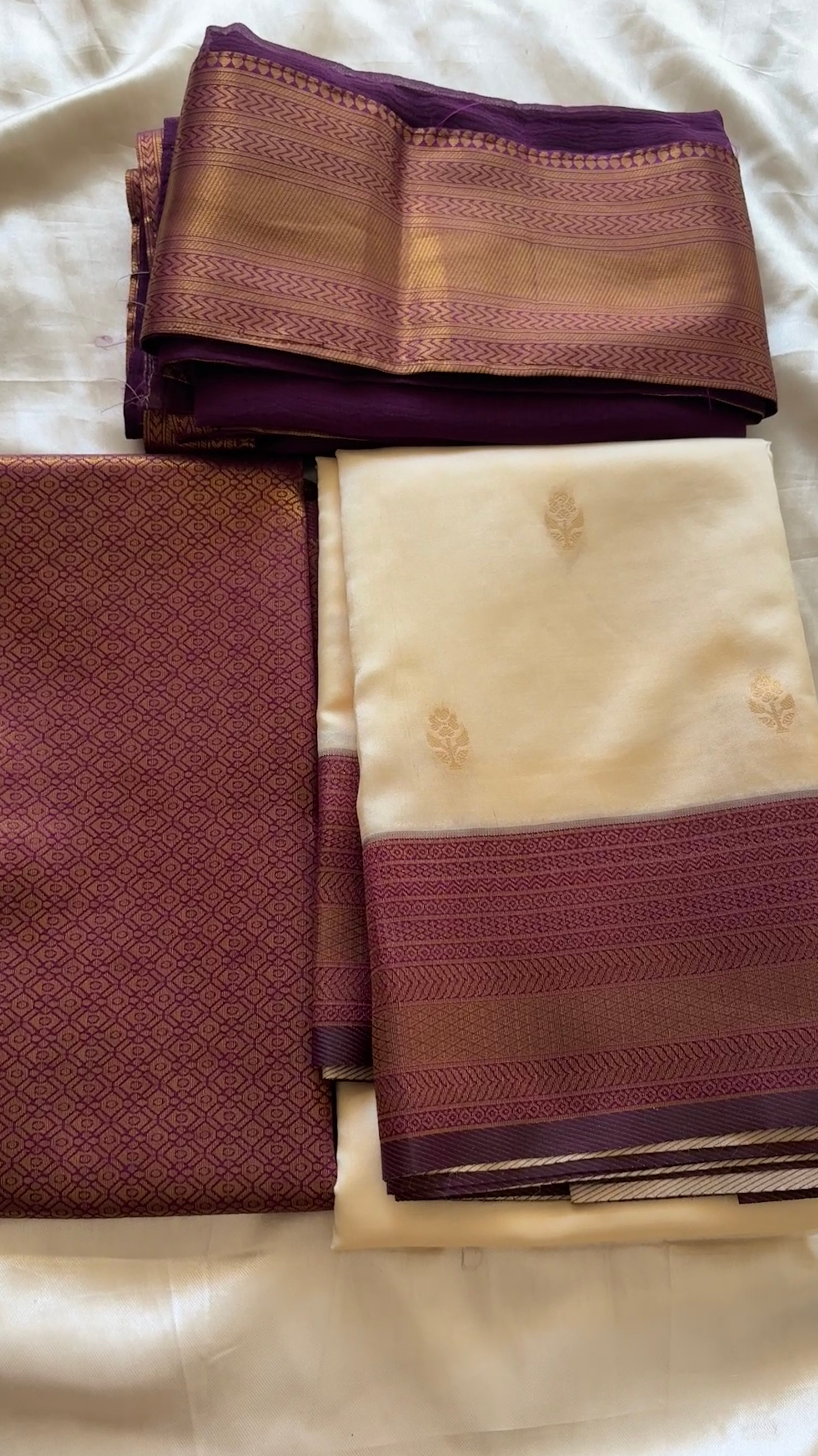 Unstitched premium half saree materia ( Purple ) kr 133