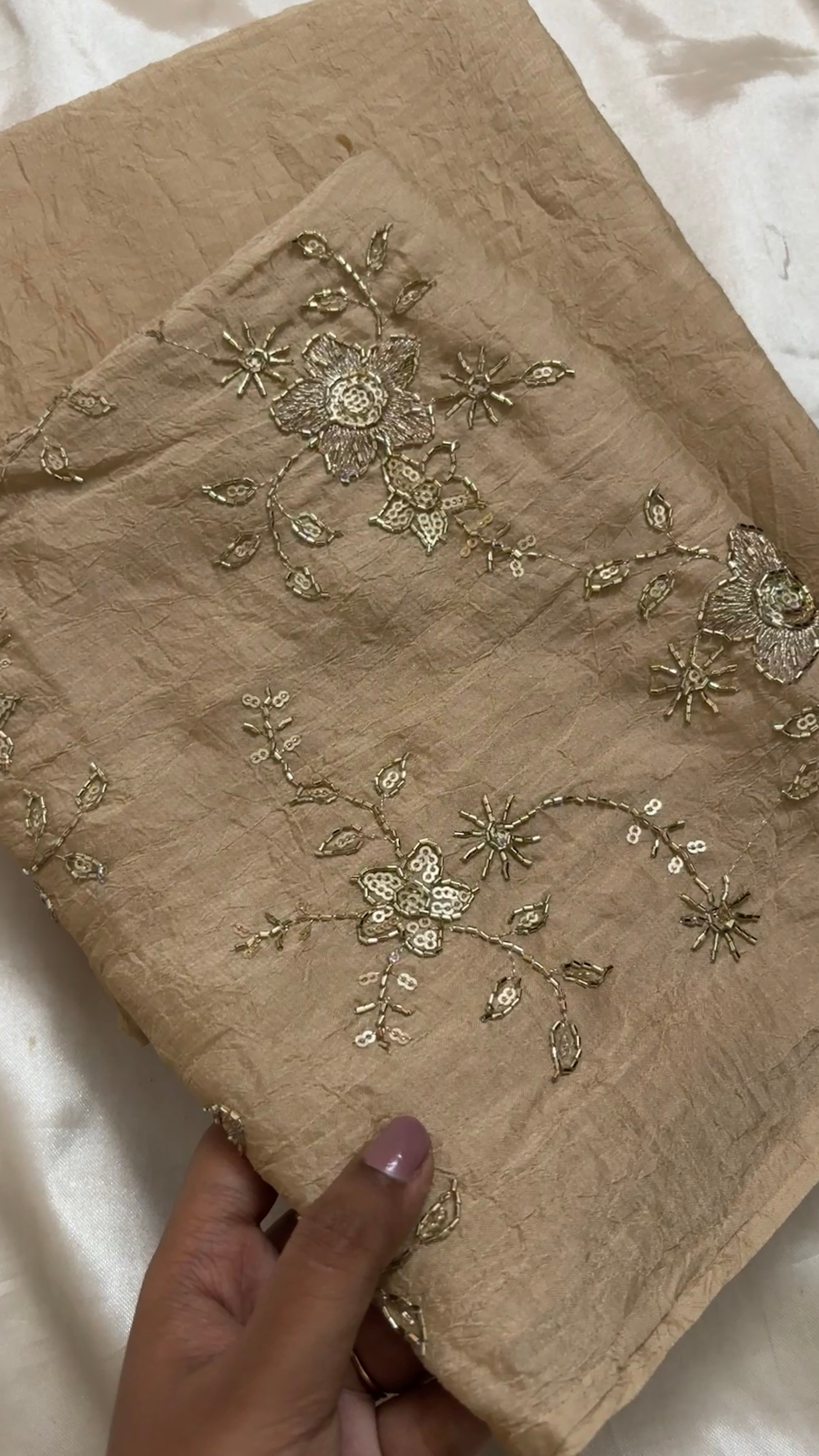 Crushed georgette