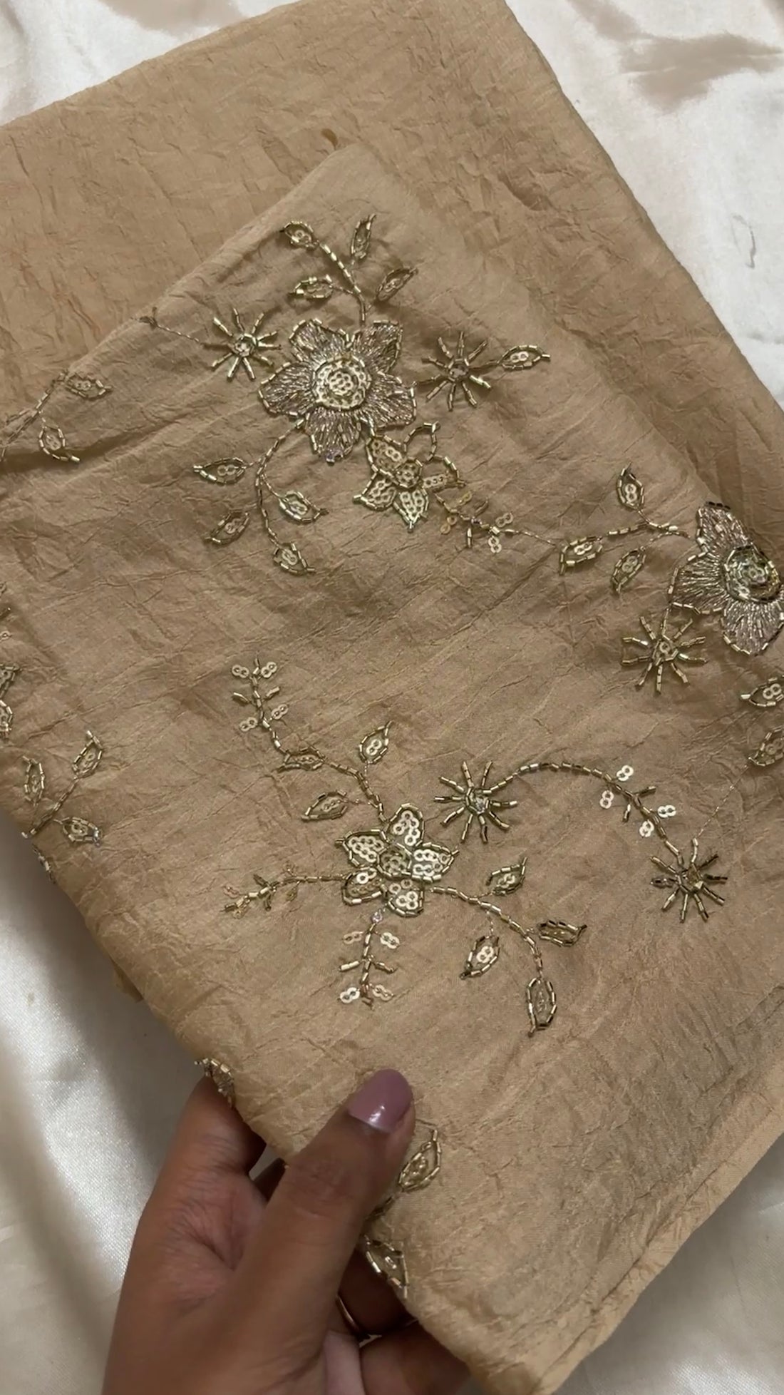 Crushed georgette