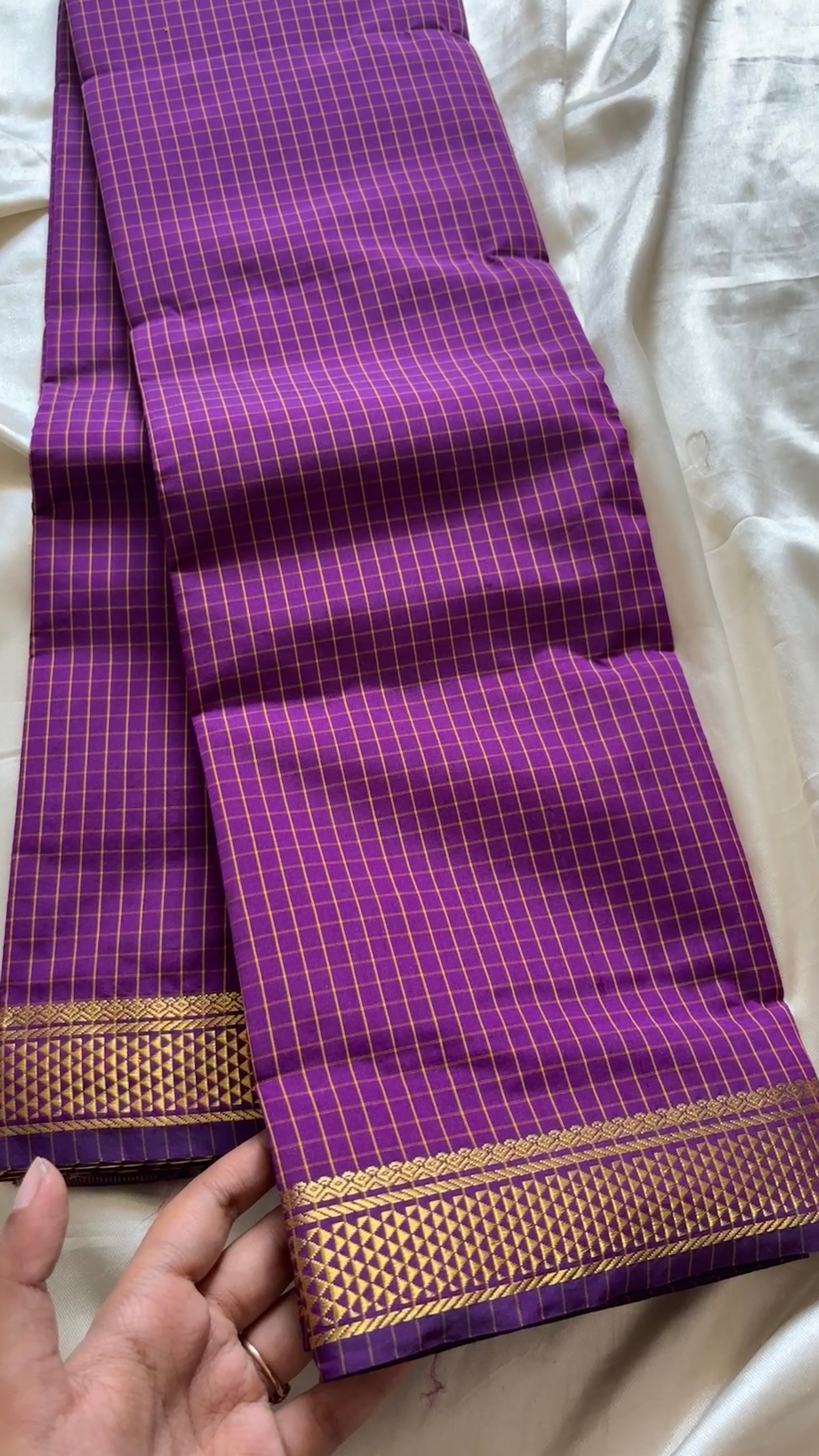 Checked cotton