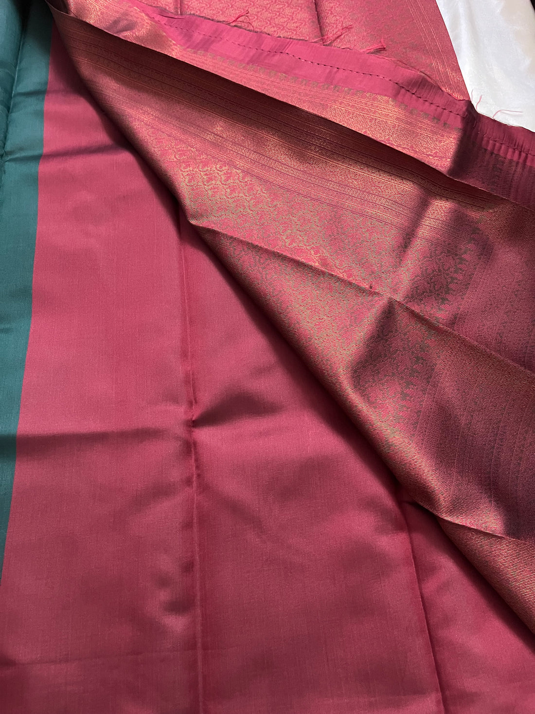 Brocade Soft Silk with char coal zari