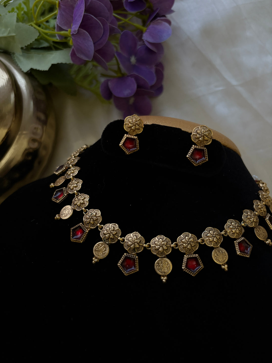 Palakka with coin antique necklace