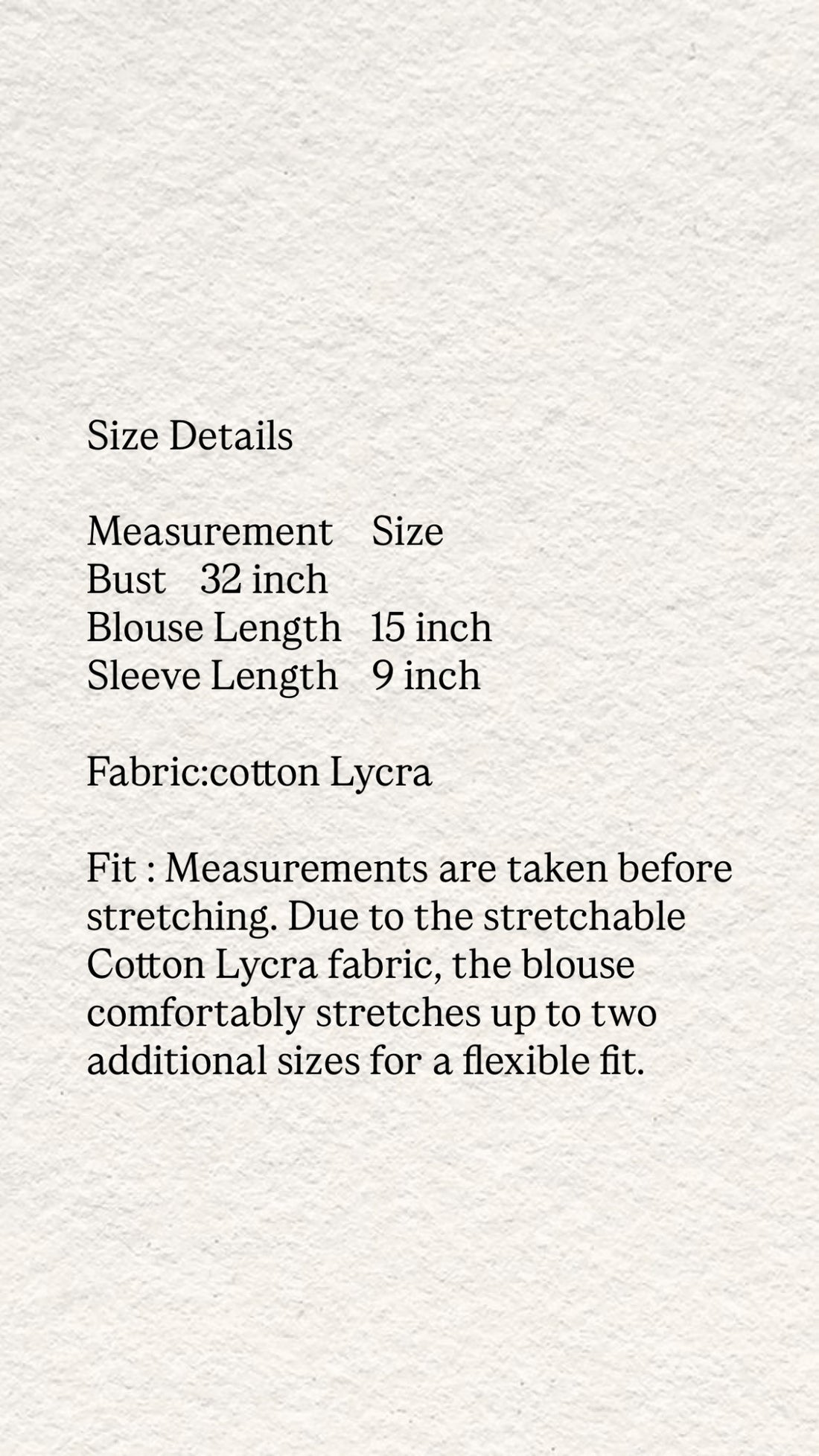 Kalamkari Ajrak printed stretchable blouse xxl
