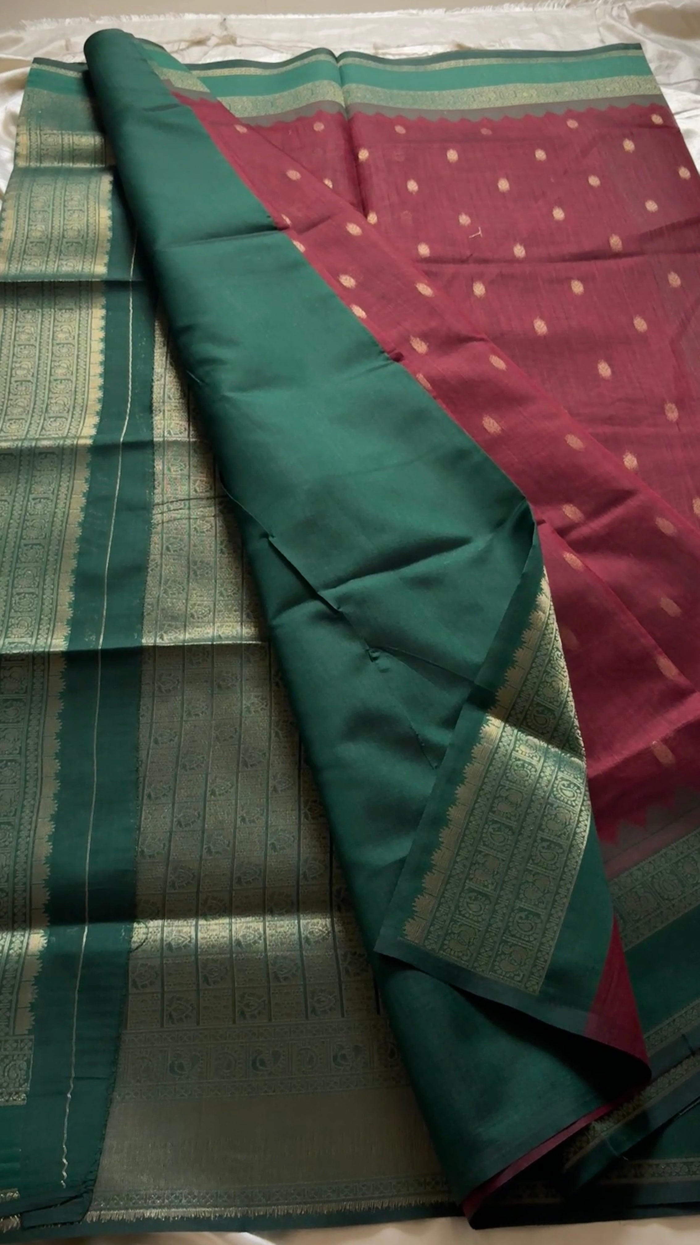 Silk cotton with Kanchi border kr 22