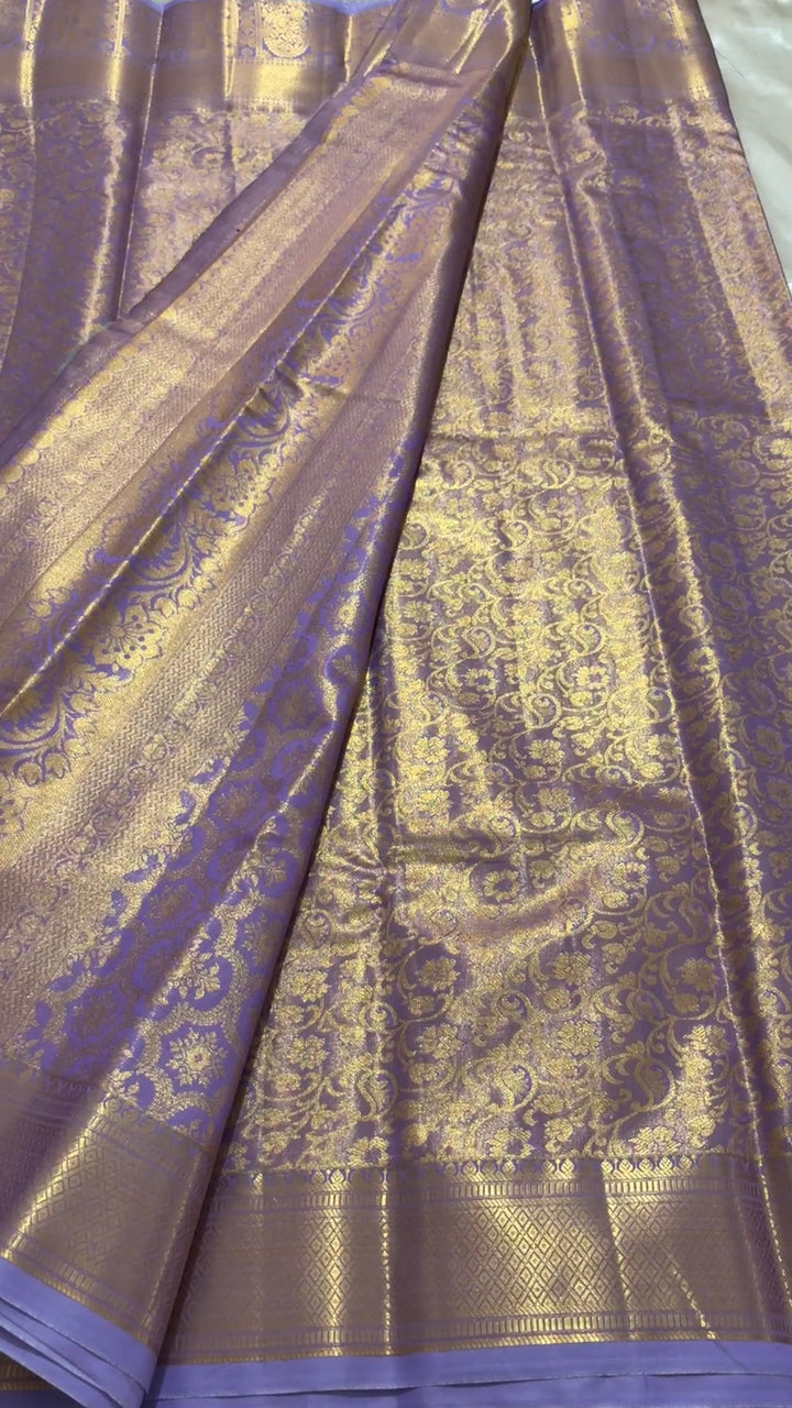 Semi tissue Kanchipuram saree
