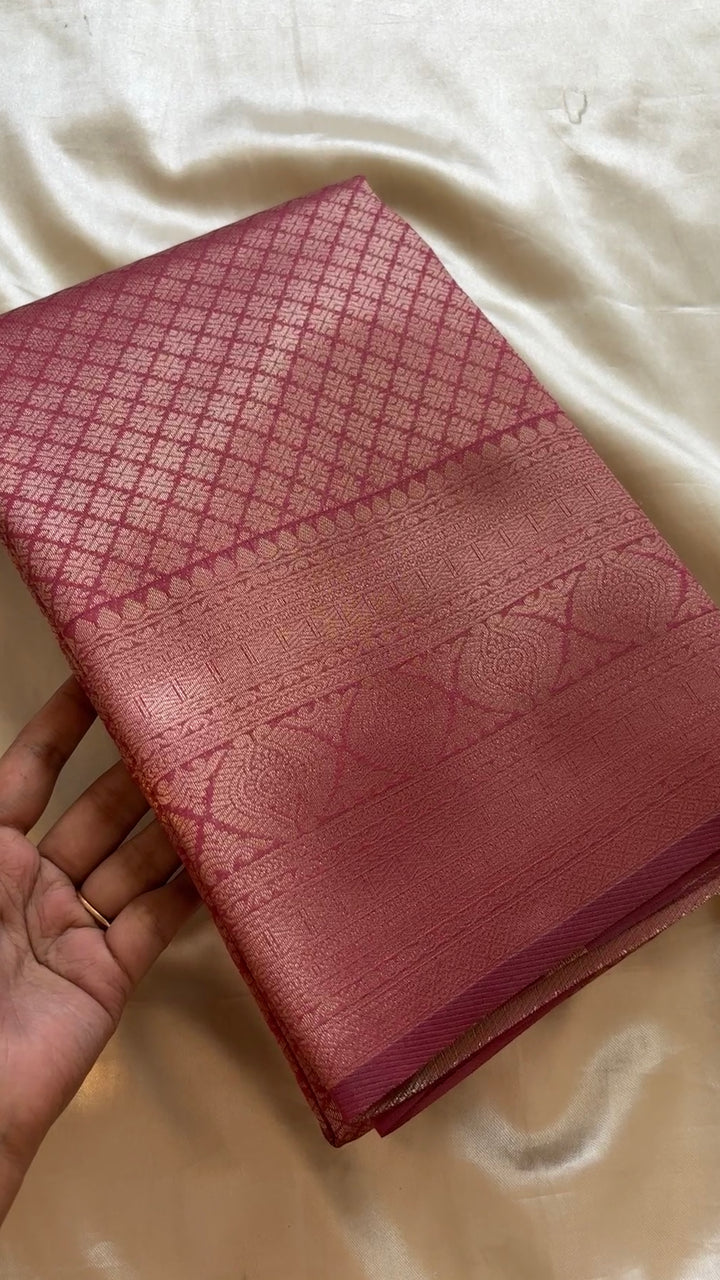 Semi brocade soft Silk kr35