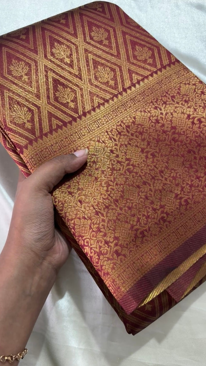 Semi brocade soft Silk kr98