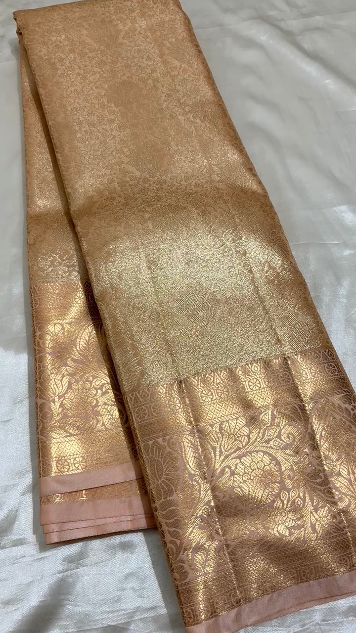 Semi tissue Kanchipuram saree