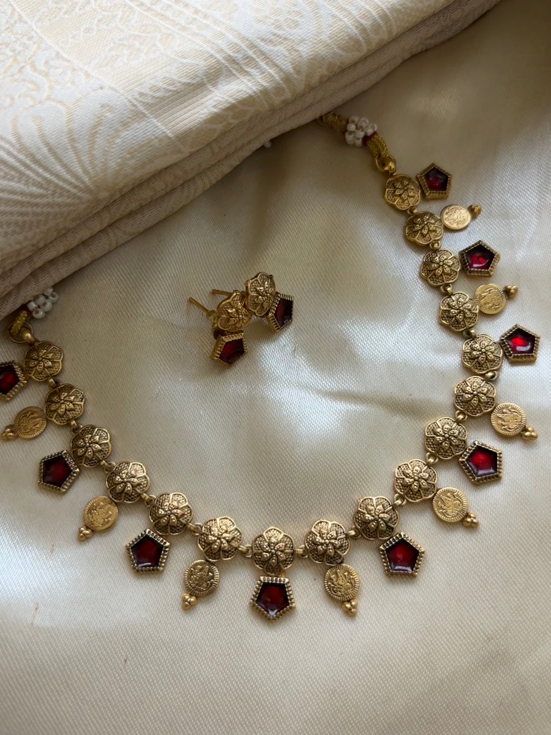 Palakka with coin antique necklace