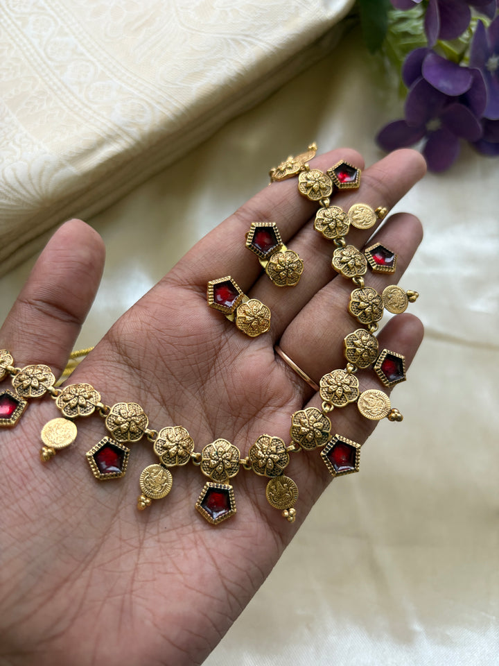 Palakka with coin antique necklace