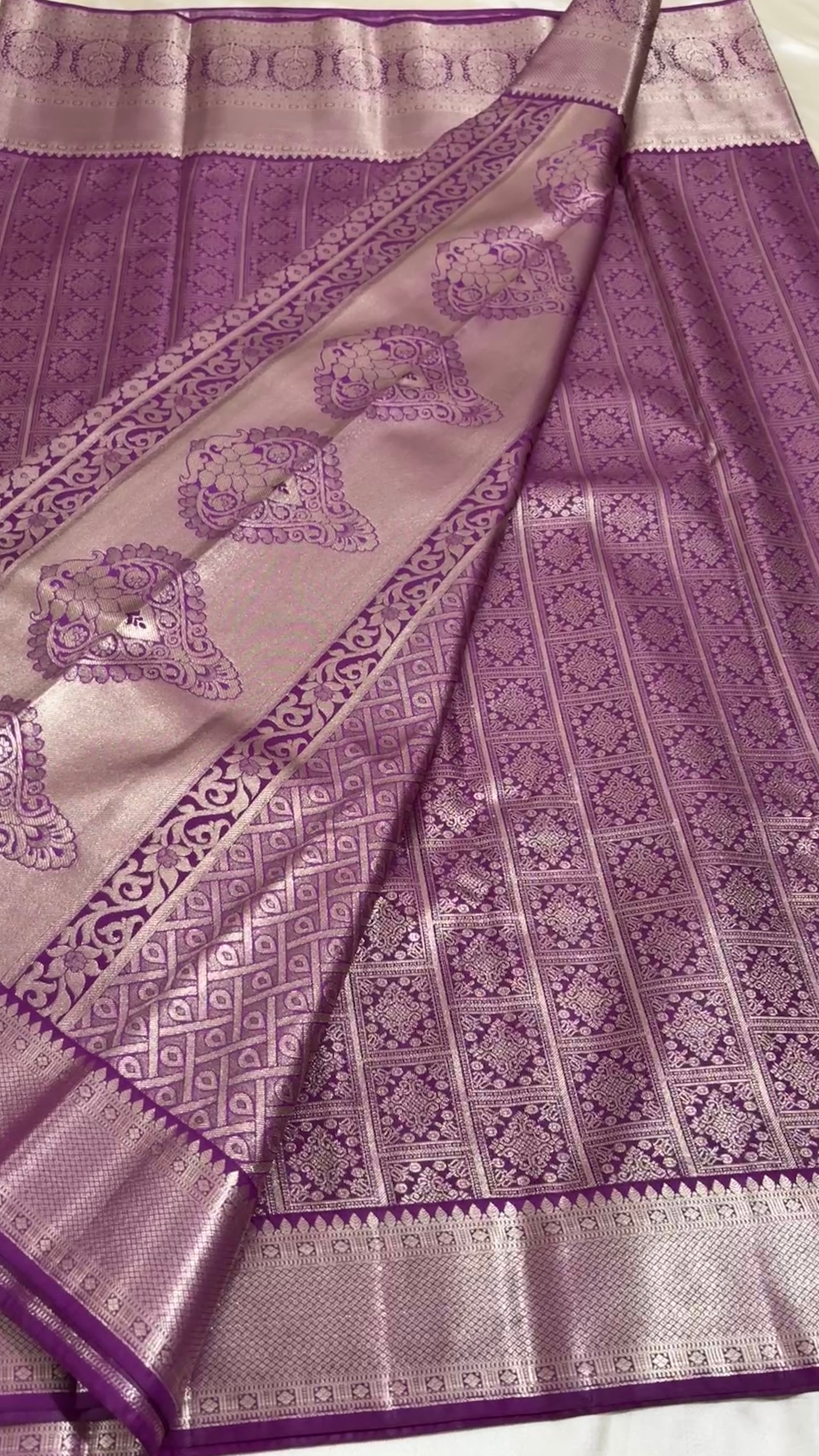 Semi tissue Kanchipuram saree