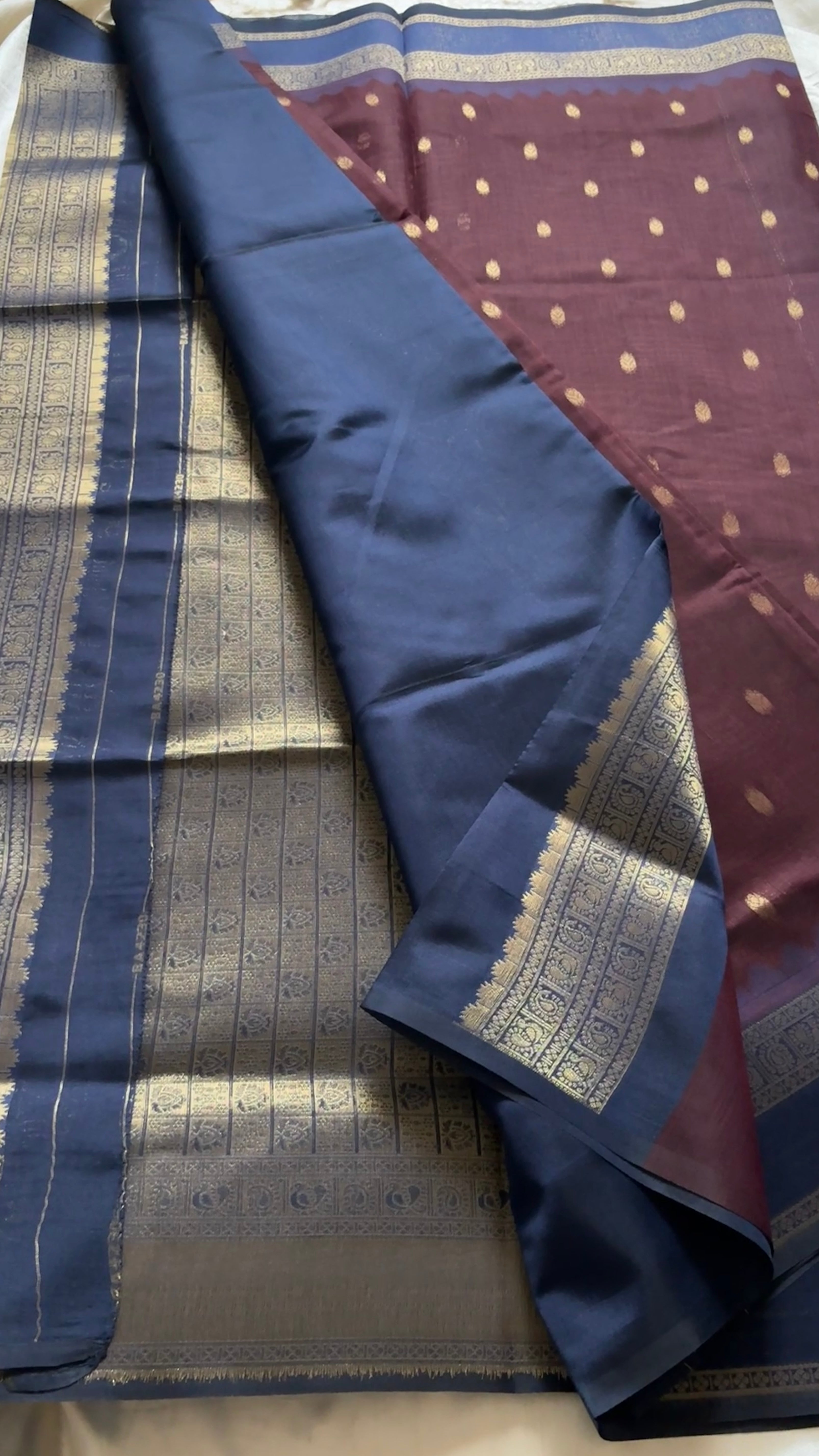 Silk cotton with Kanchi border kr20