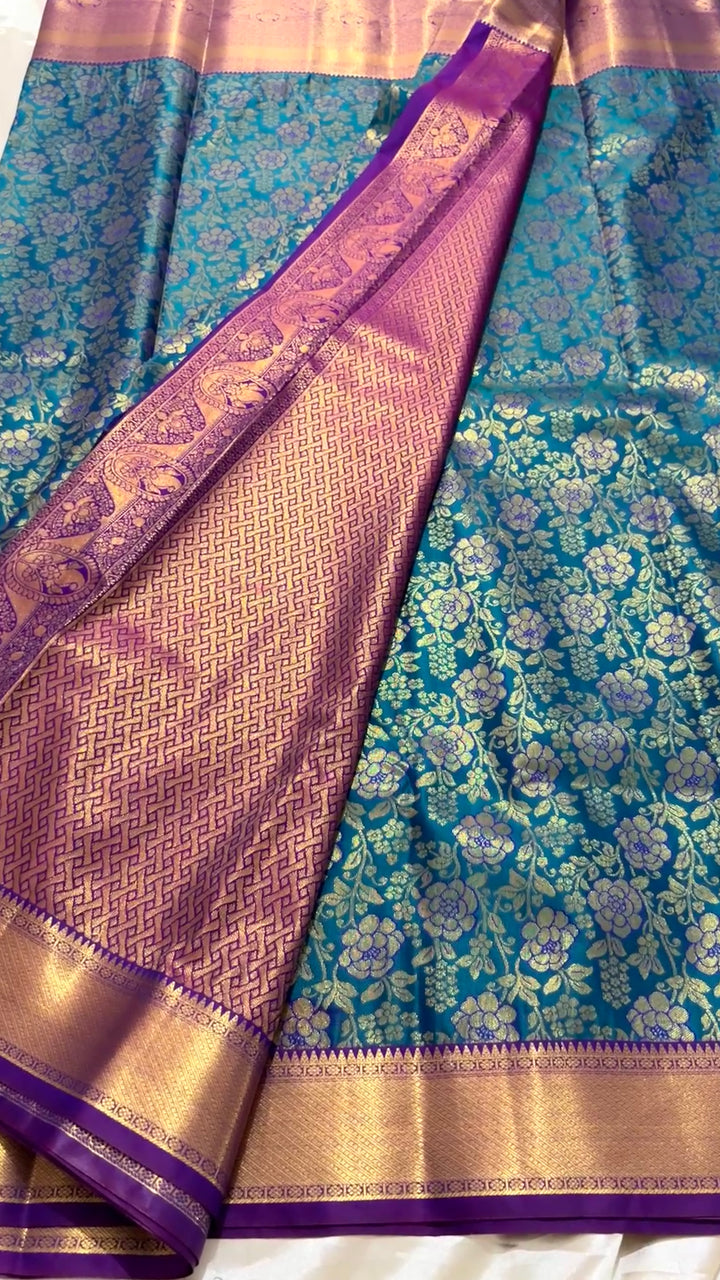 Semi tissue Kanchipuram saree