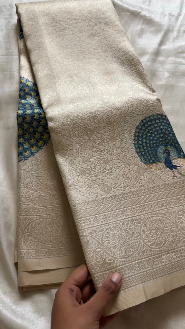 Soft silk with digital print