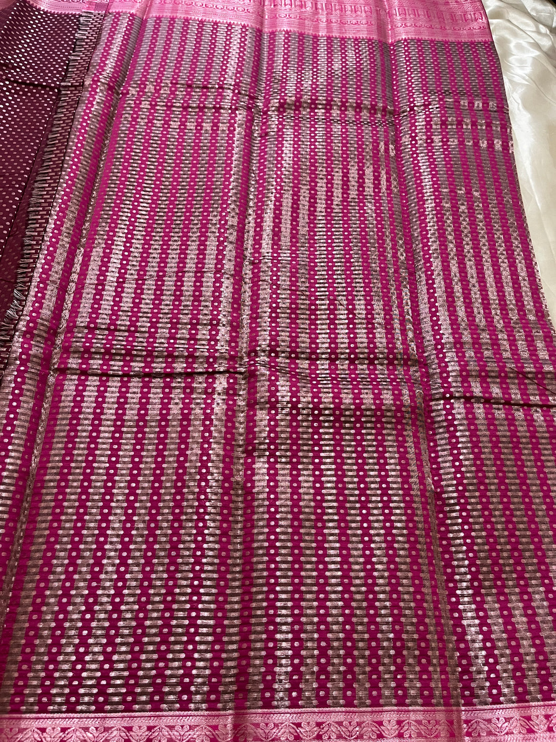 Brocade mixed cotton soft silk