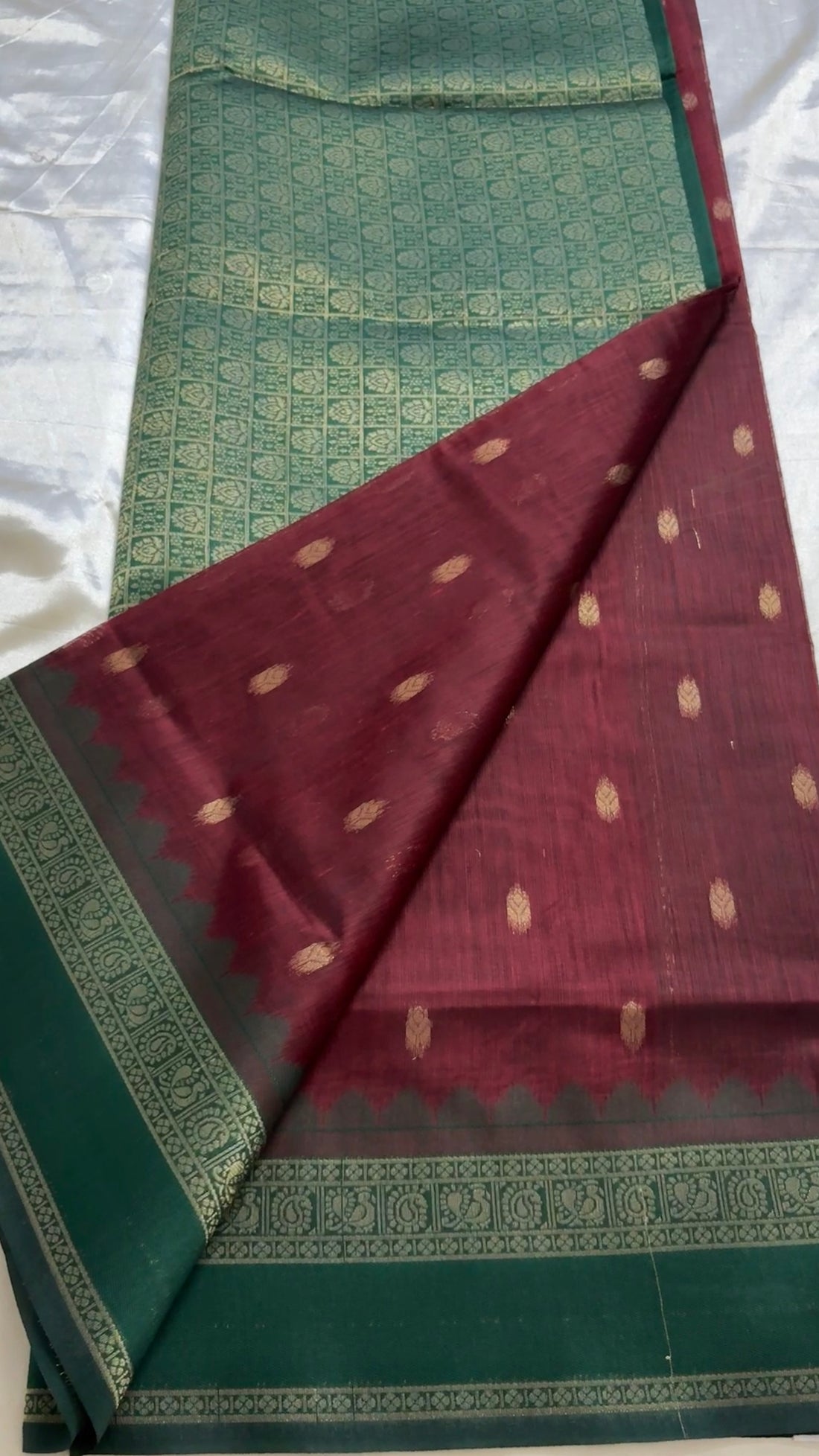 Silk cotton with Kanchi border kr 22