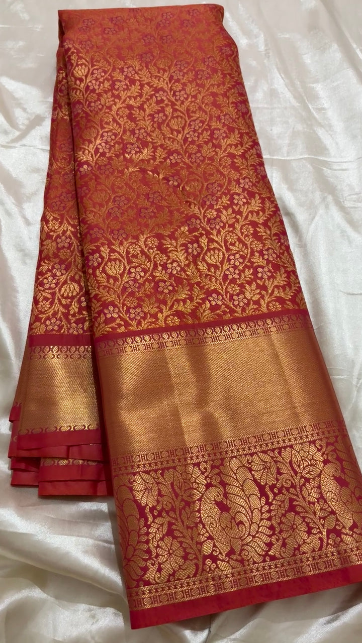 Semi tissue Kanchipuram saree