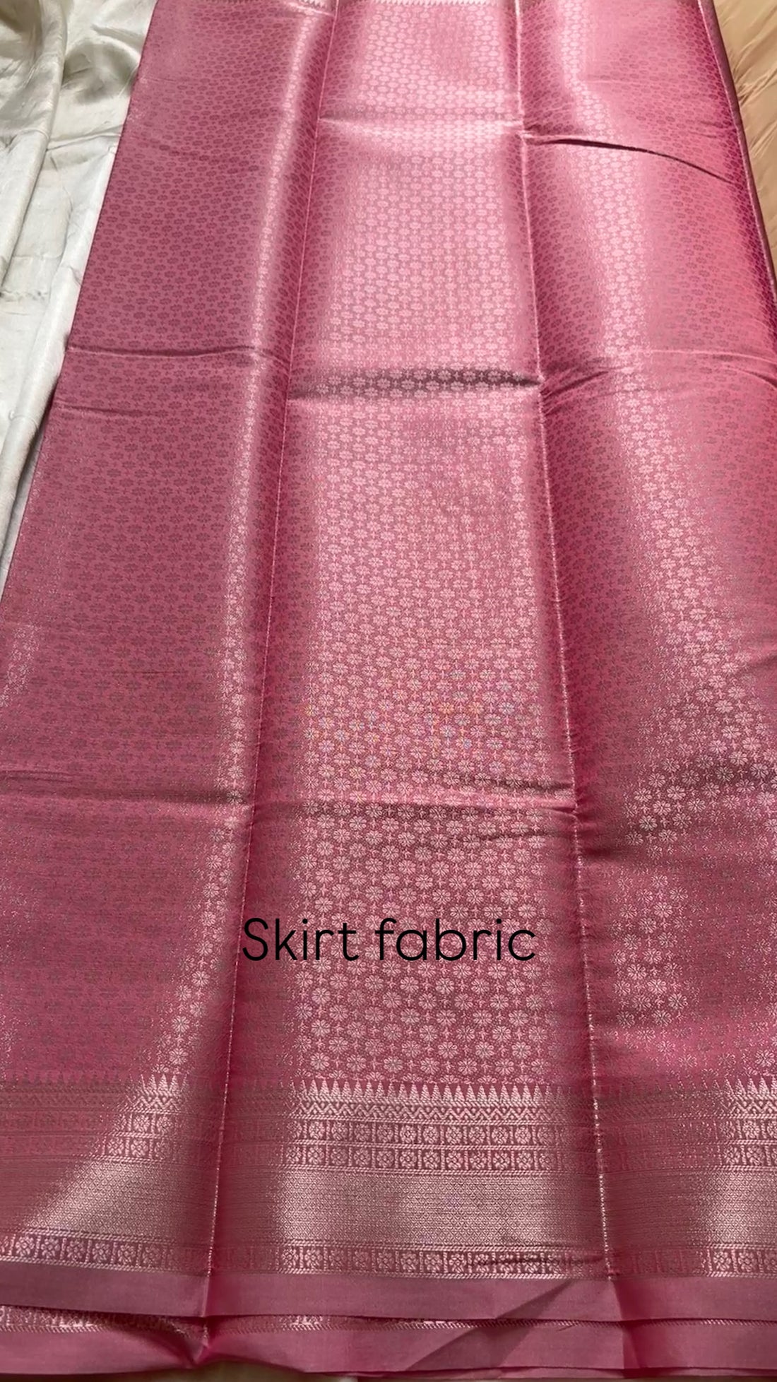 Brocade Unstitched skirt and top material