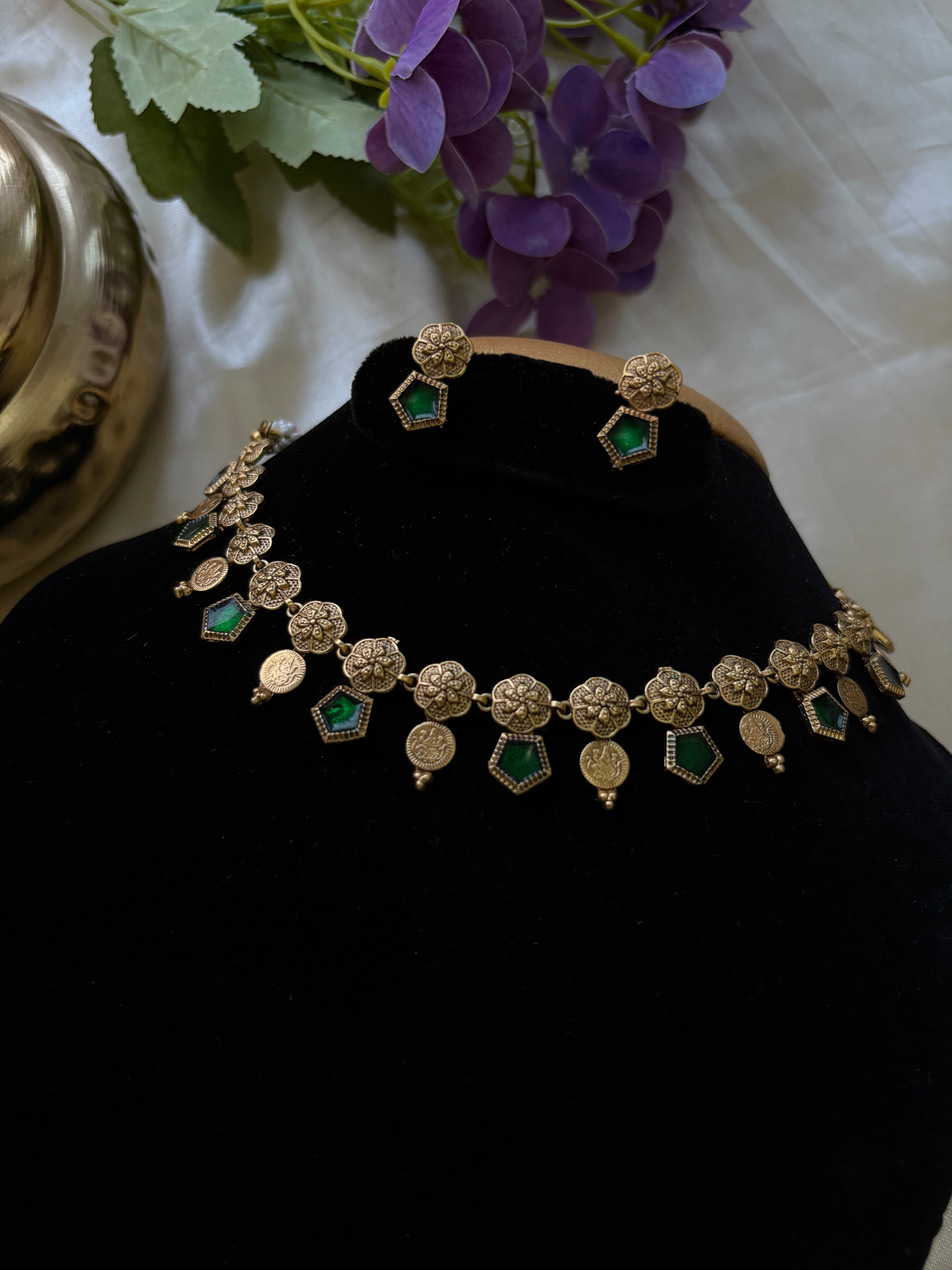 Palakka with coin antique necklace