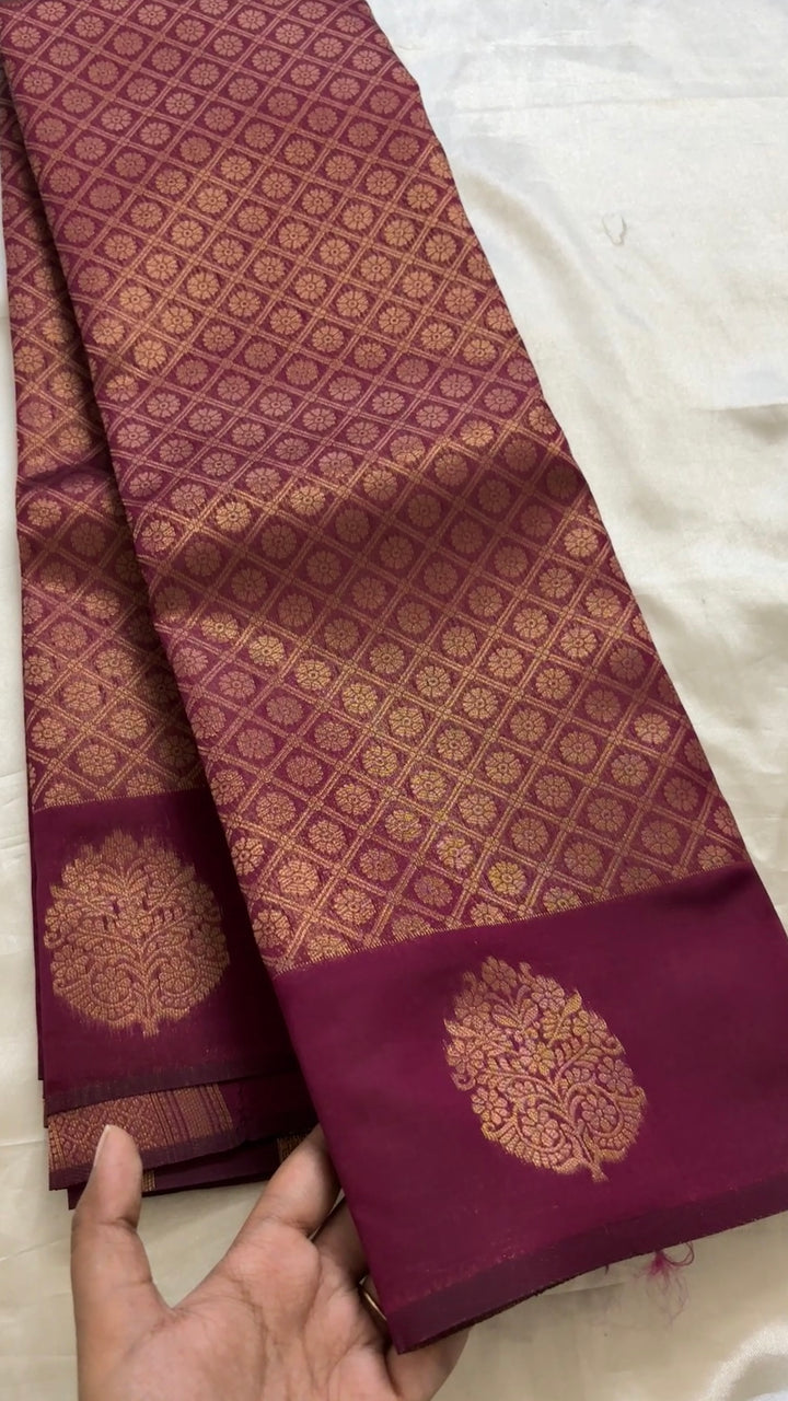 Semi brocade soft Silk kr48