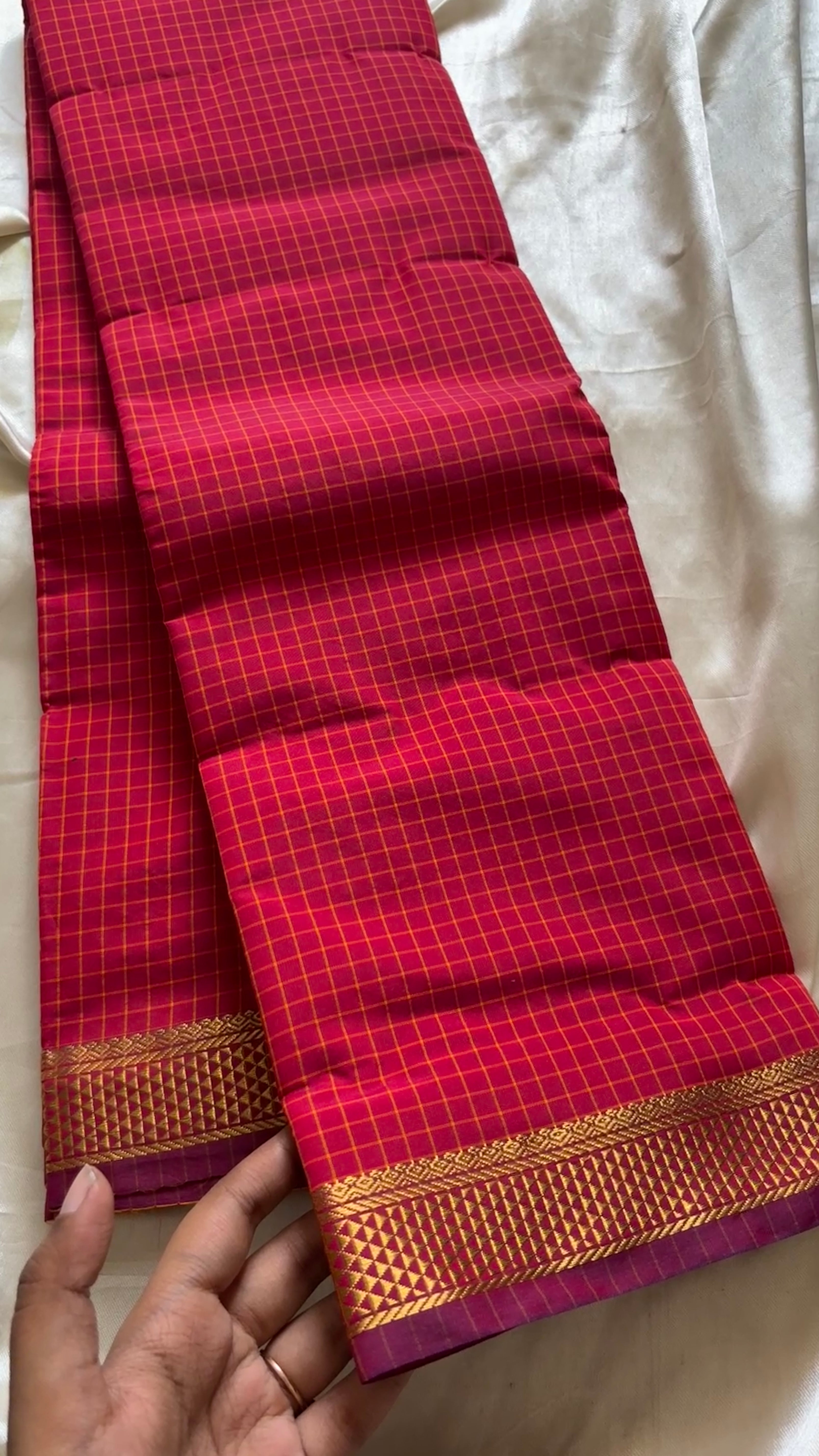 Checked cotton