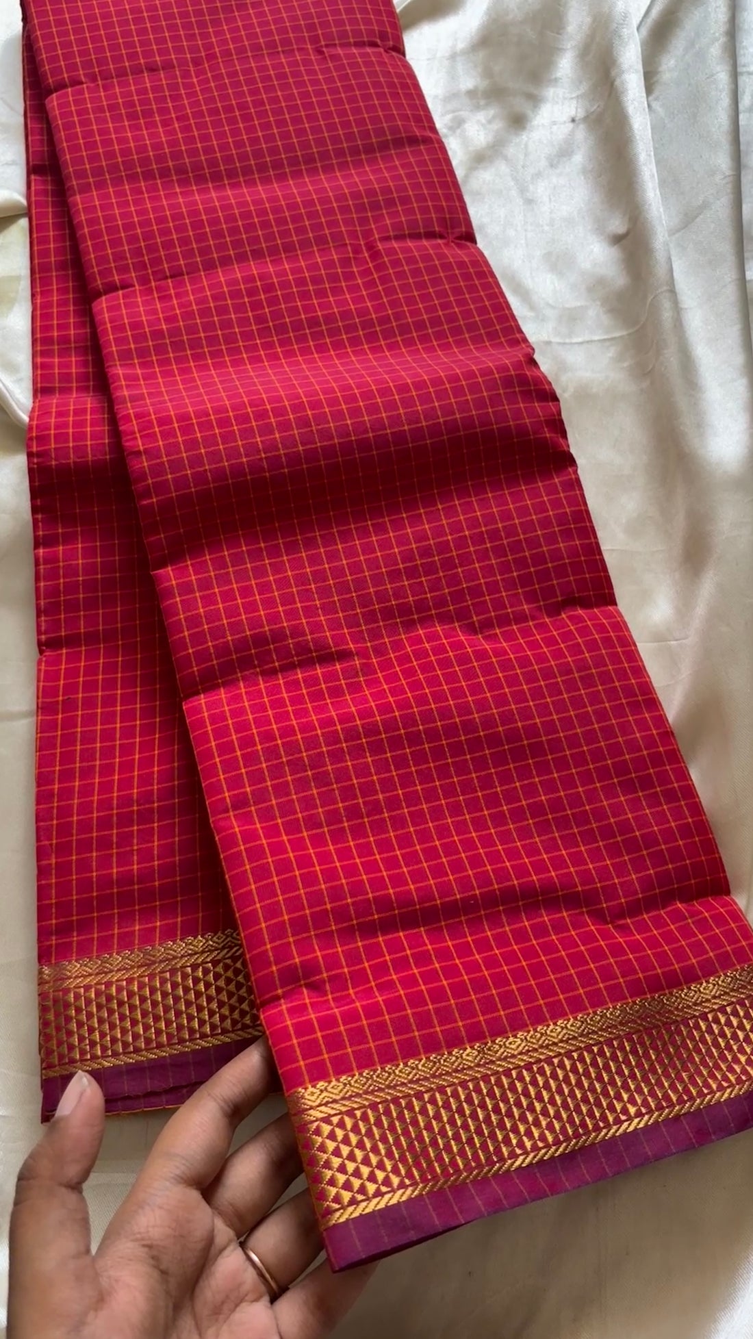 Checked cotton
