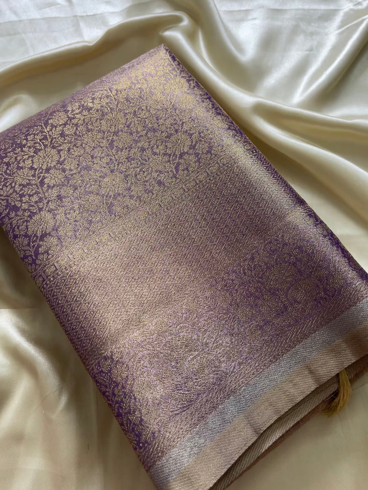 Tissue brocade silk