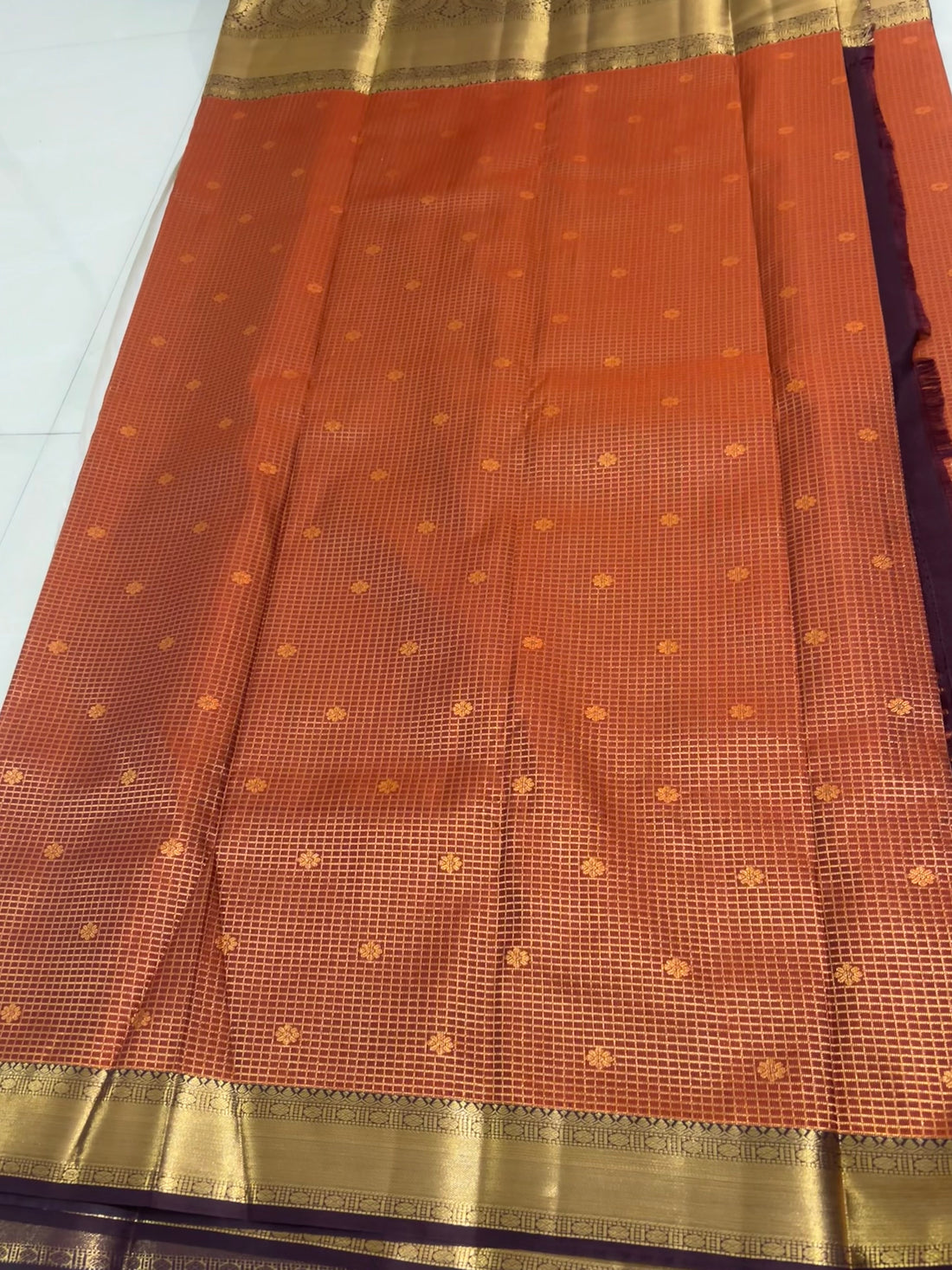Semi tissue Kanchipuram saree
