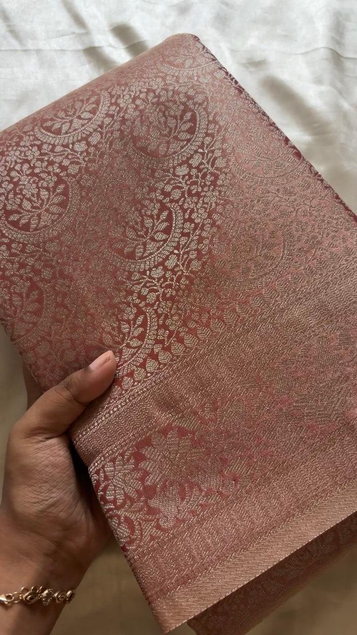Tissue brocade silk