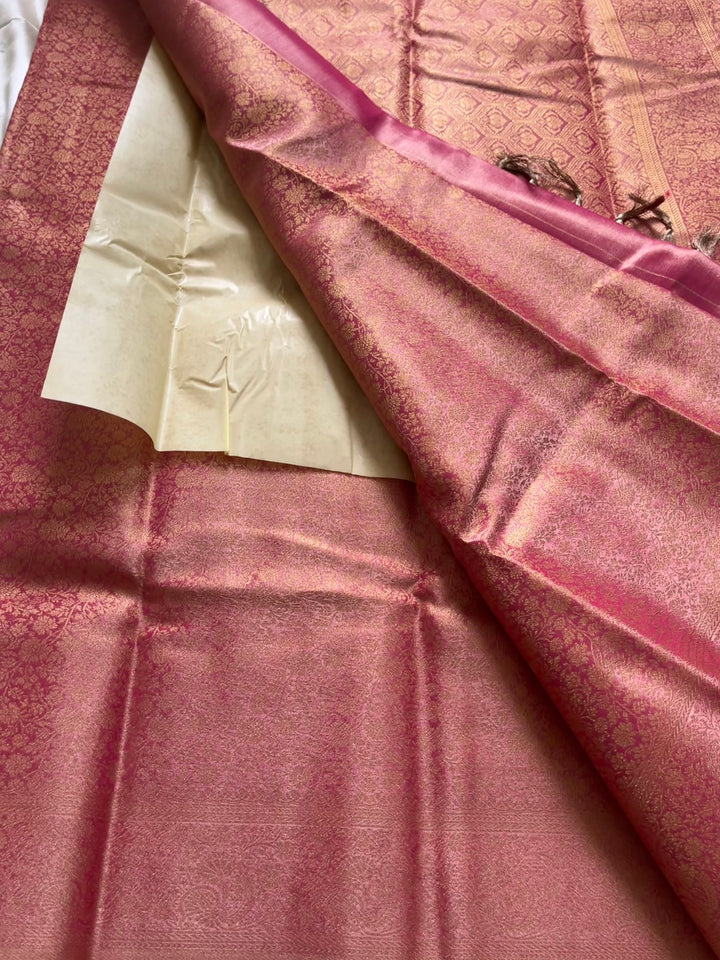 Tissue brocade silk