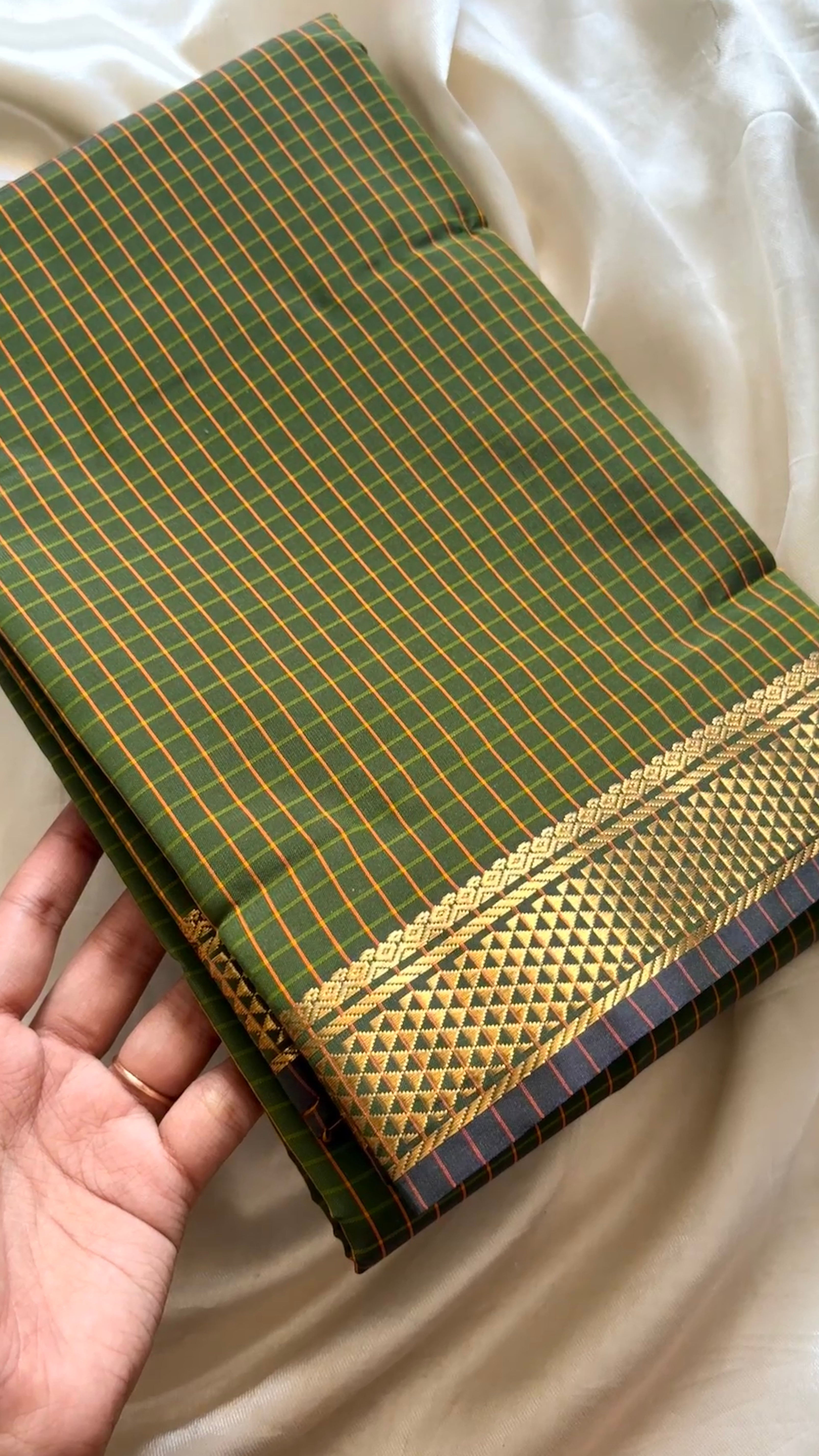 Checked cotton
