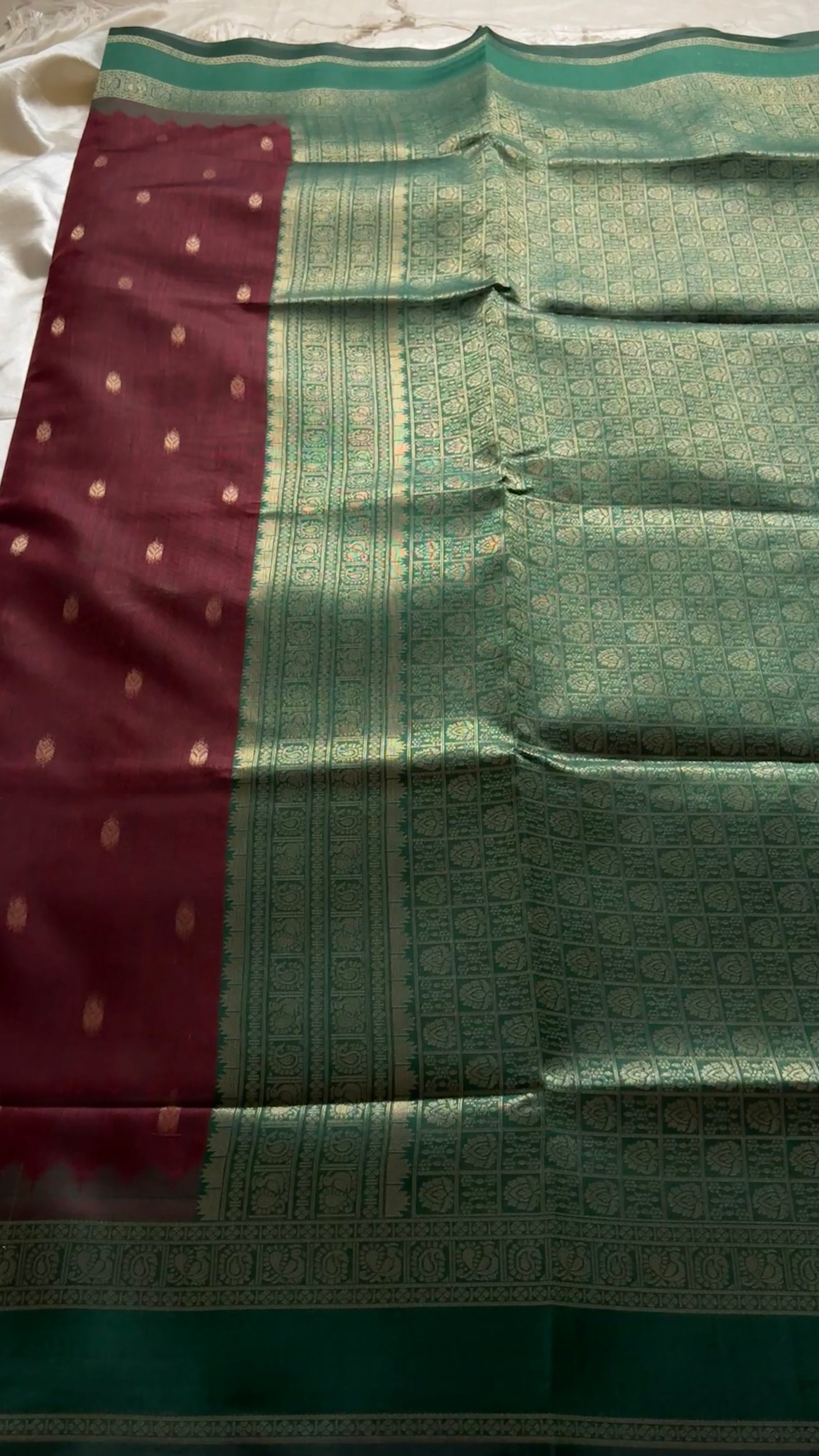Silk cotton with Kanchi border kr 22