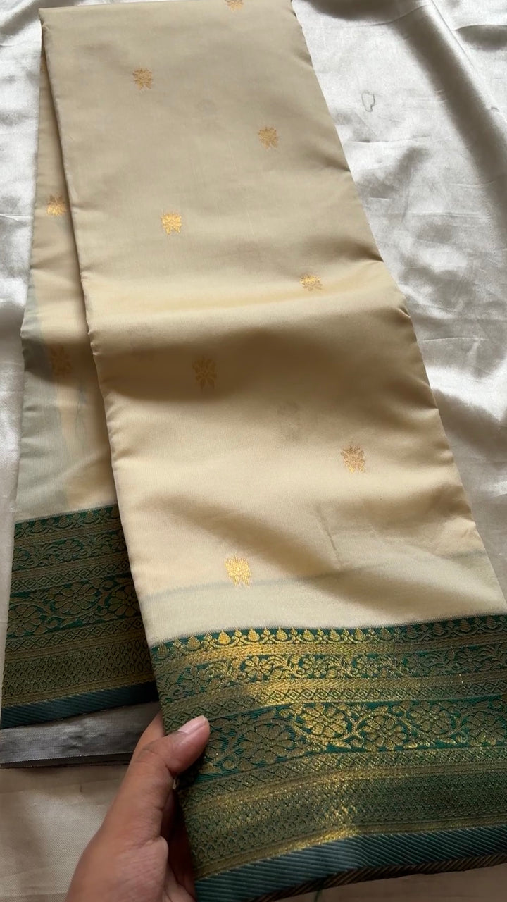 semi soft silk with Kanchi borders KR27