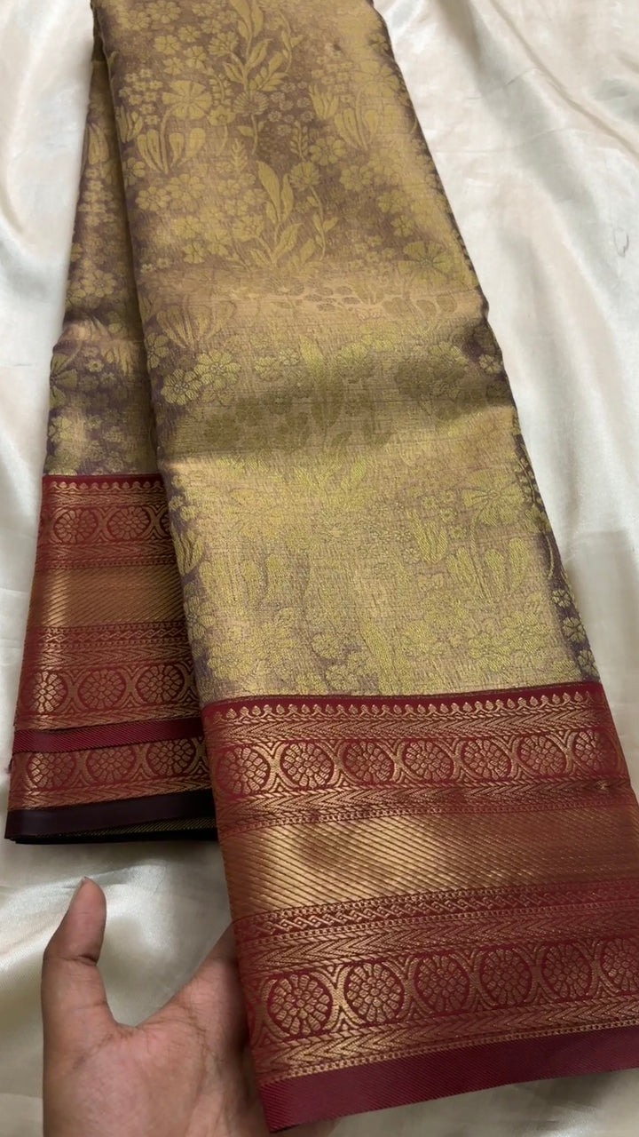 Premium  Tissue brocade silk kr95