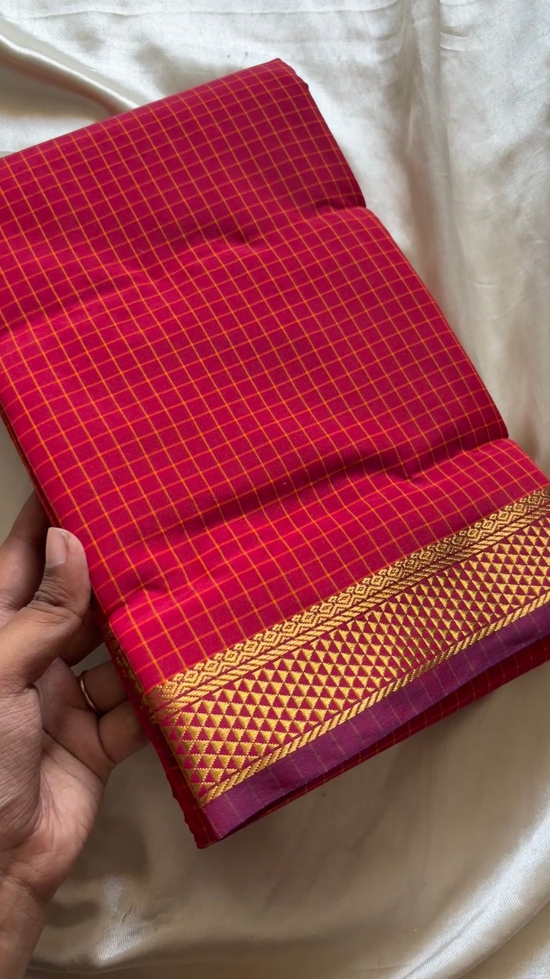 Checked cotton