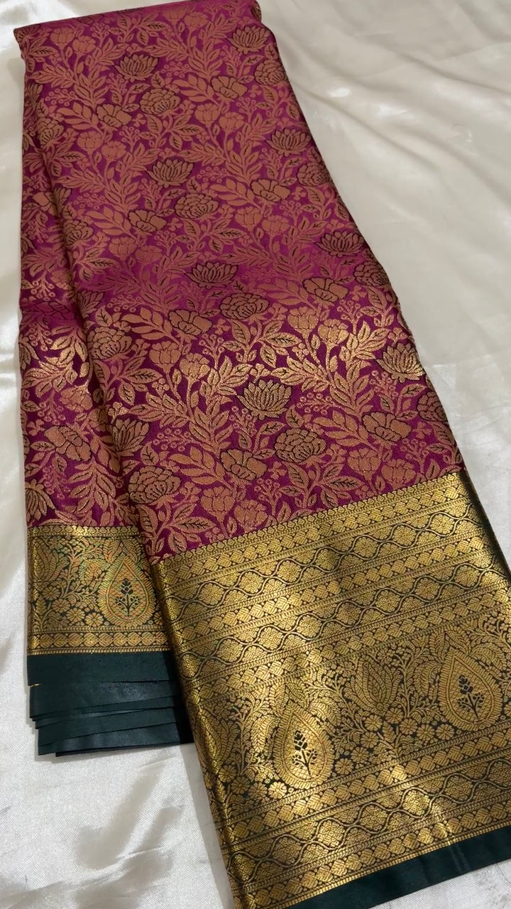 Semi tissue Kanchipuram saree