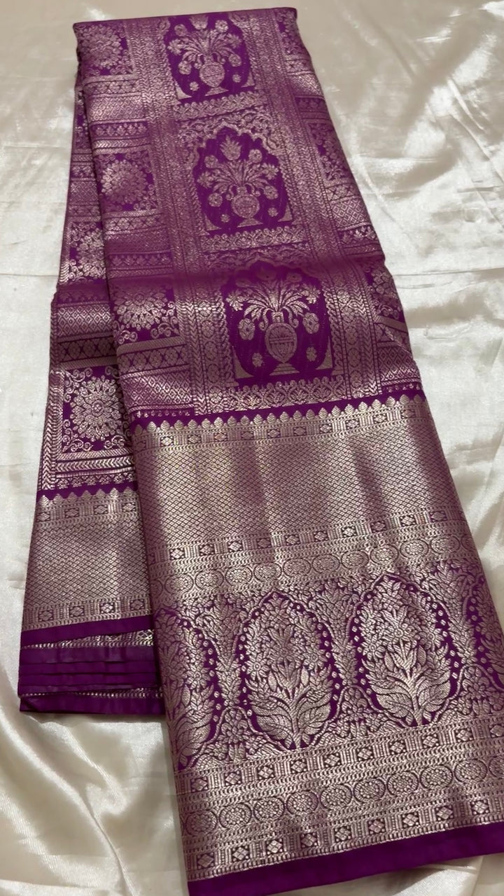 Semi tissue Kanchipuram saree