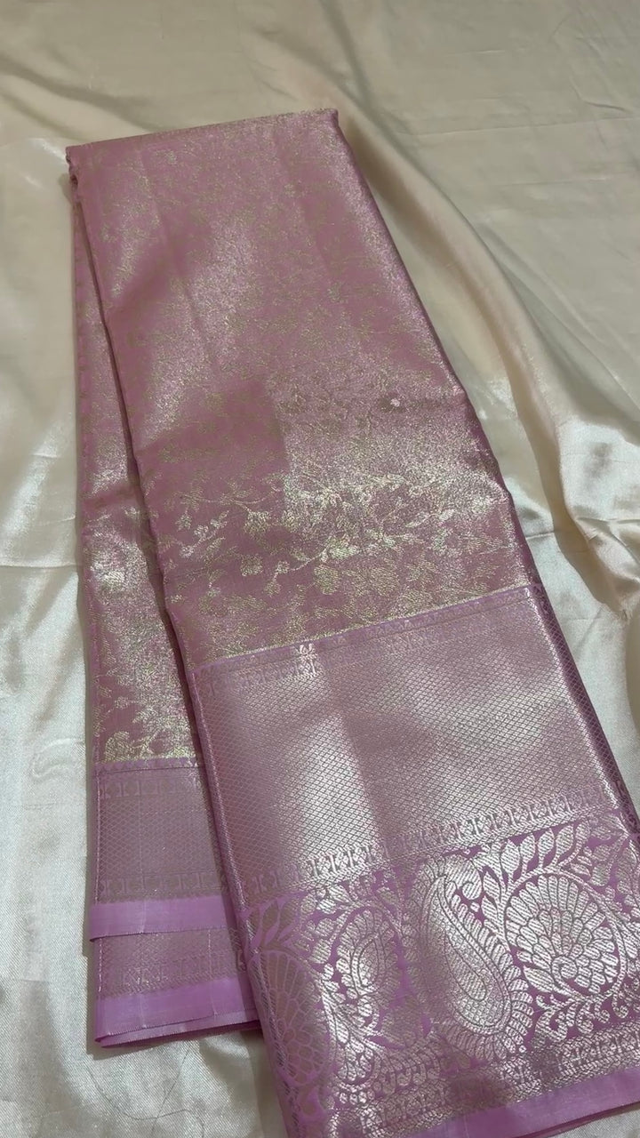 Semi tissue Kanchipuram saree