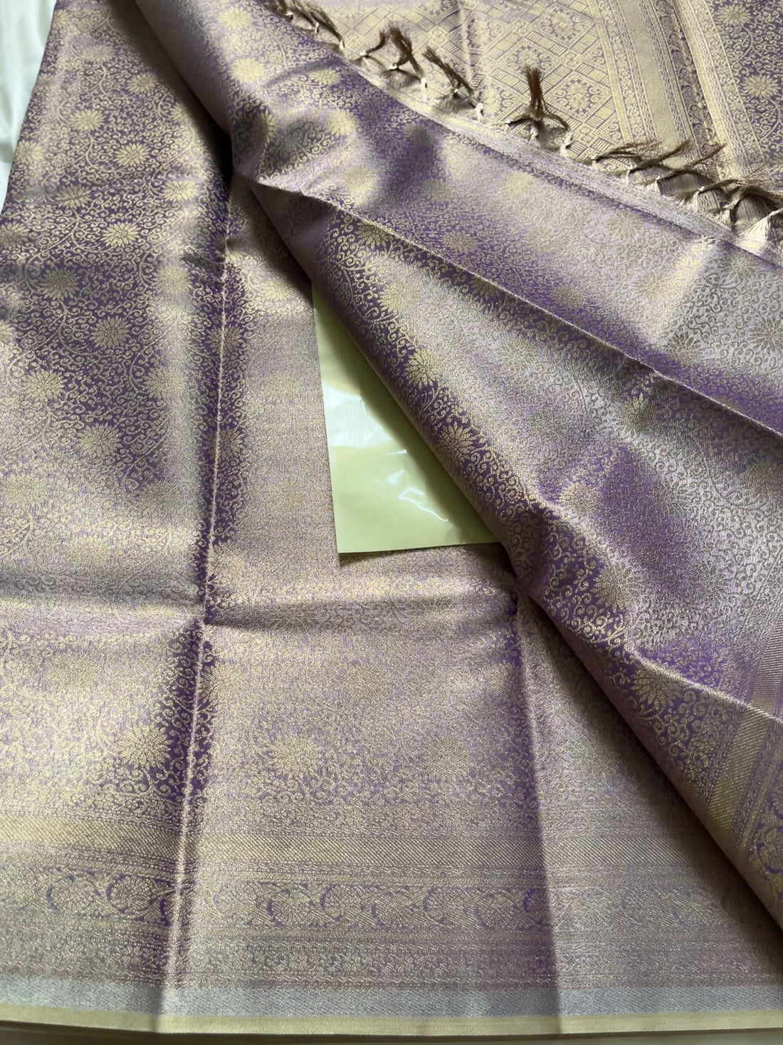 Tissue brocade silk