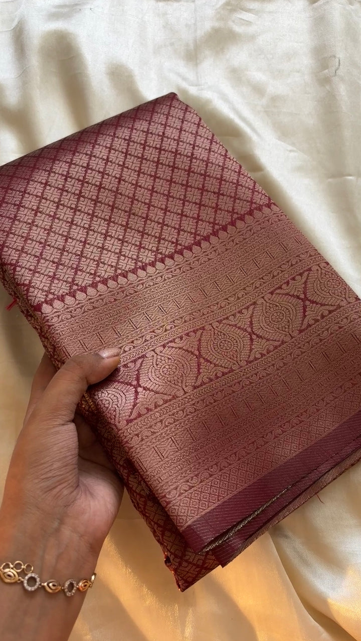 Semi brocade soft Silk kr42