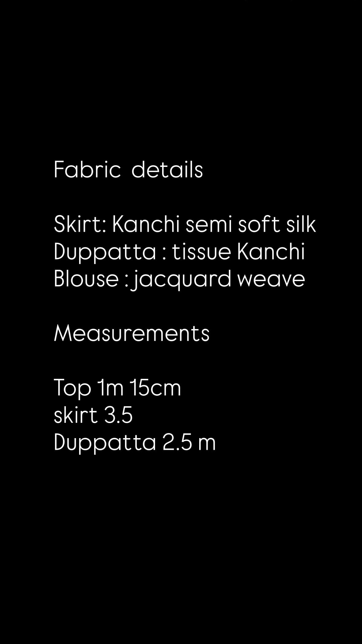 Unstitched premium half saree material Kr 142