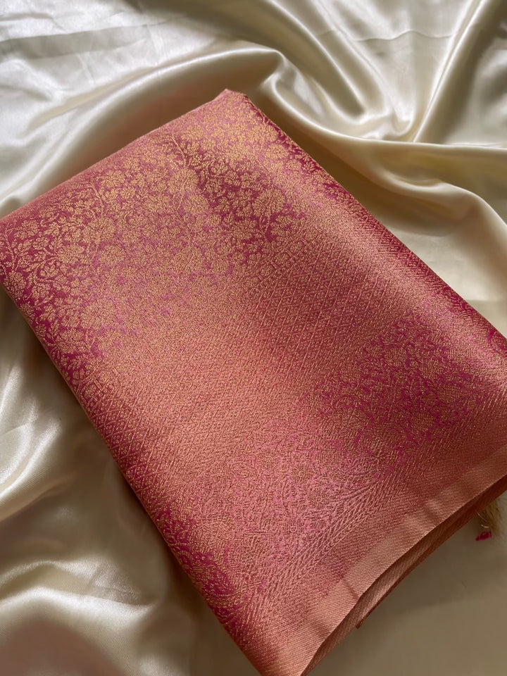 Tissue brocade silk
