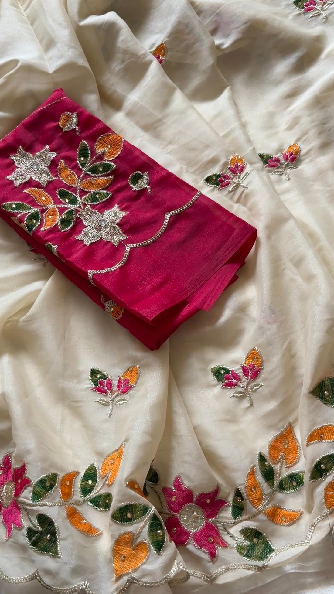 georgette with embroidery
